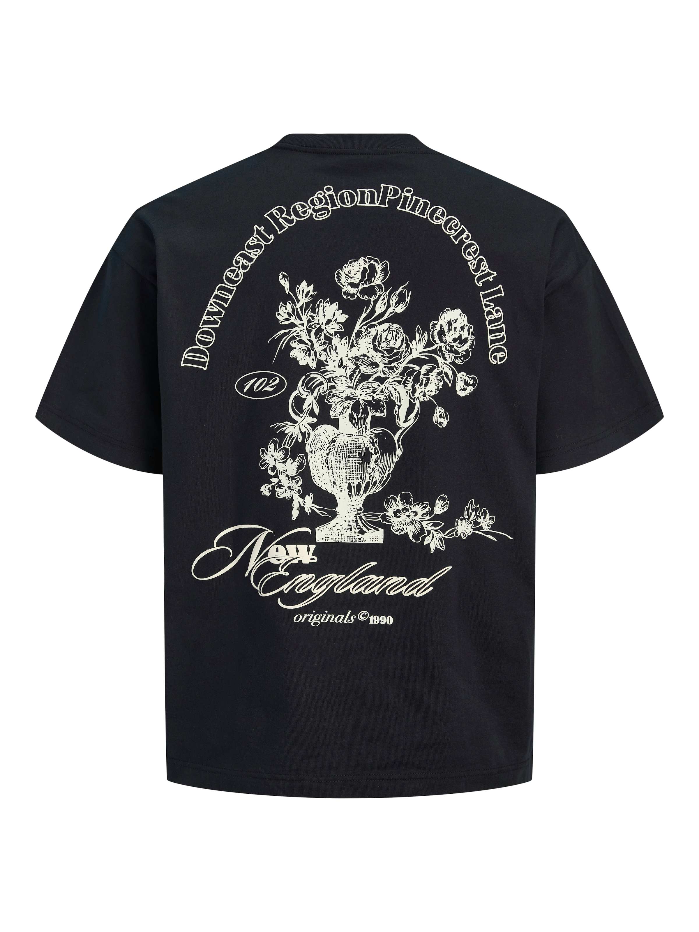 Jack & Jones Kurzarmshirt »JORMAINE BACK TEE SS CREW NECK SN« Baumwolle, relaxed fit