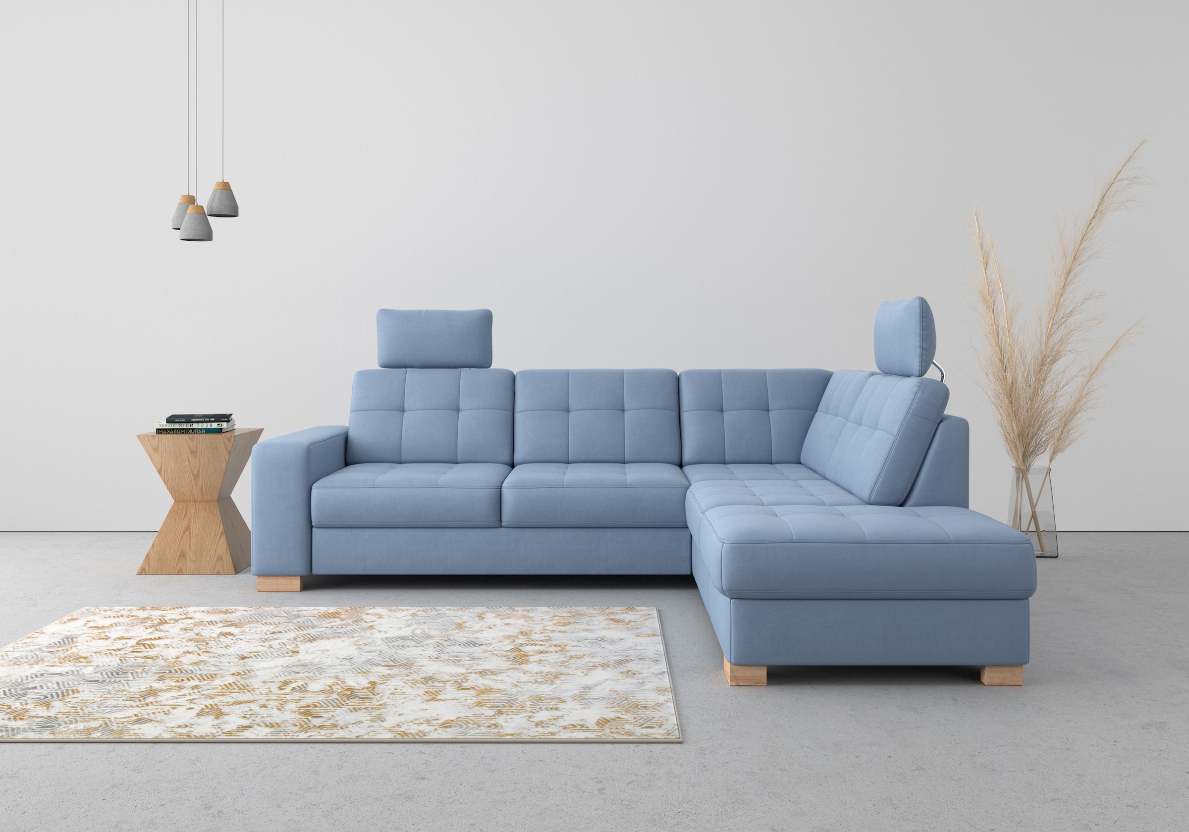 sit&more Ecksofa »Quincy L-Form«, wahlweise mit Bettfunktion und Bettkasten günstig online kaufen