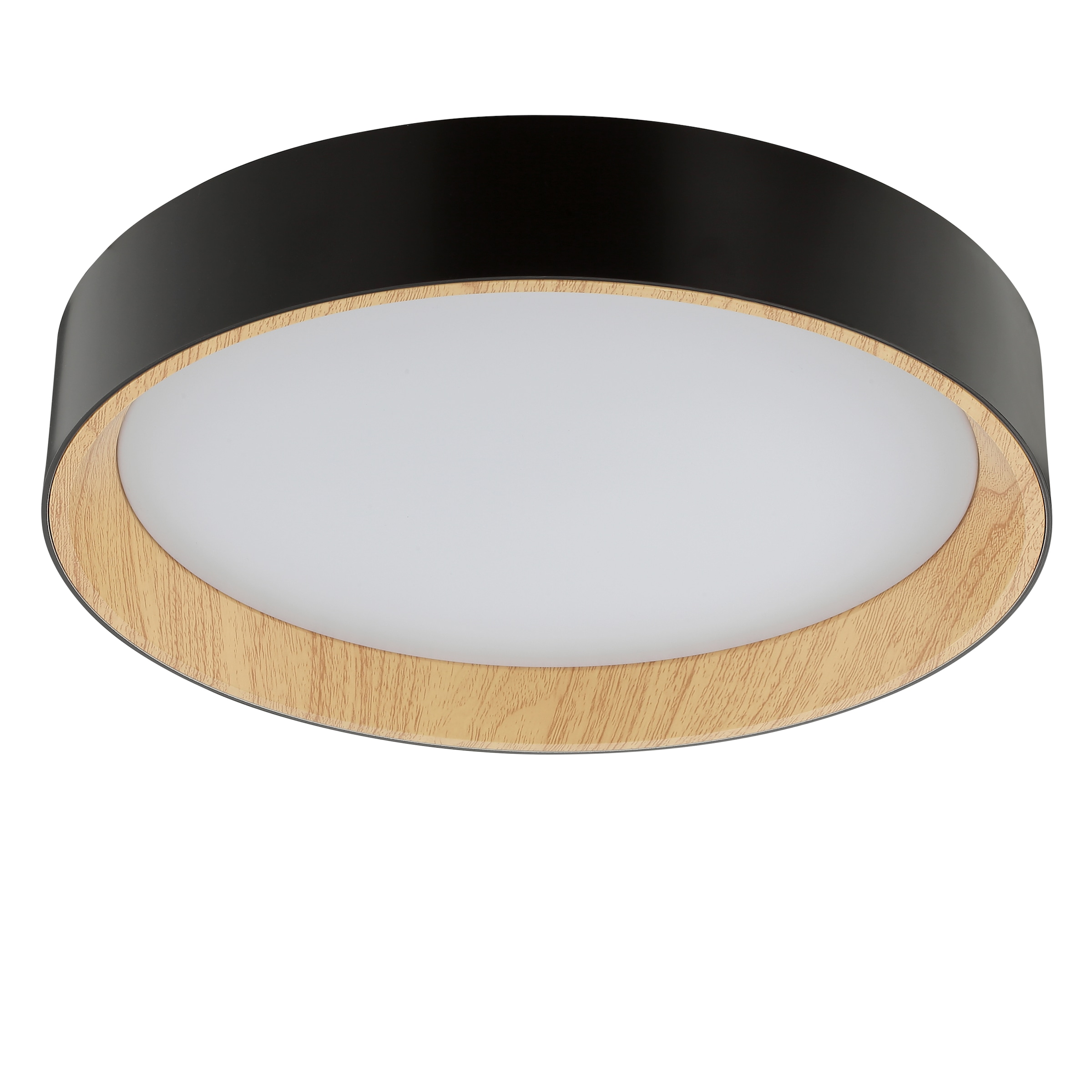 Brilliant LED Deckenleuchte »Larios« LED-Modul 1 Stk. warmweiß - kaltweiß Ø 39 cm, 2100lm, 3000-6500K, dimmbar, braun/schwarz