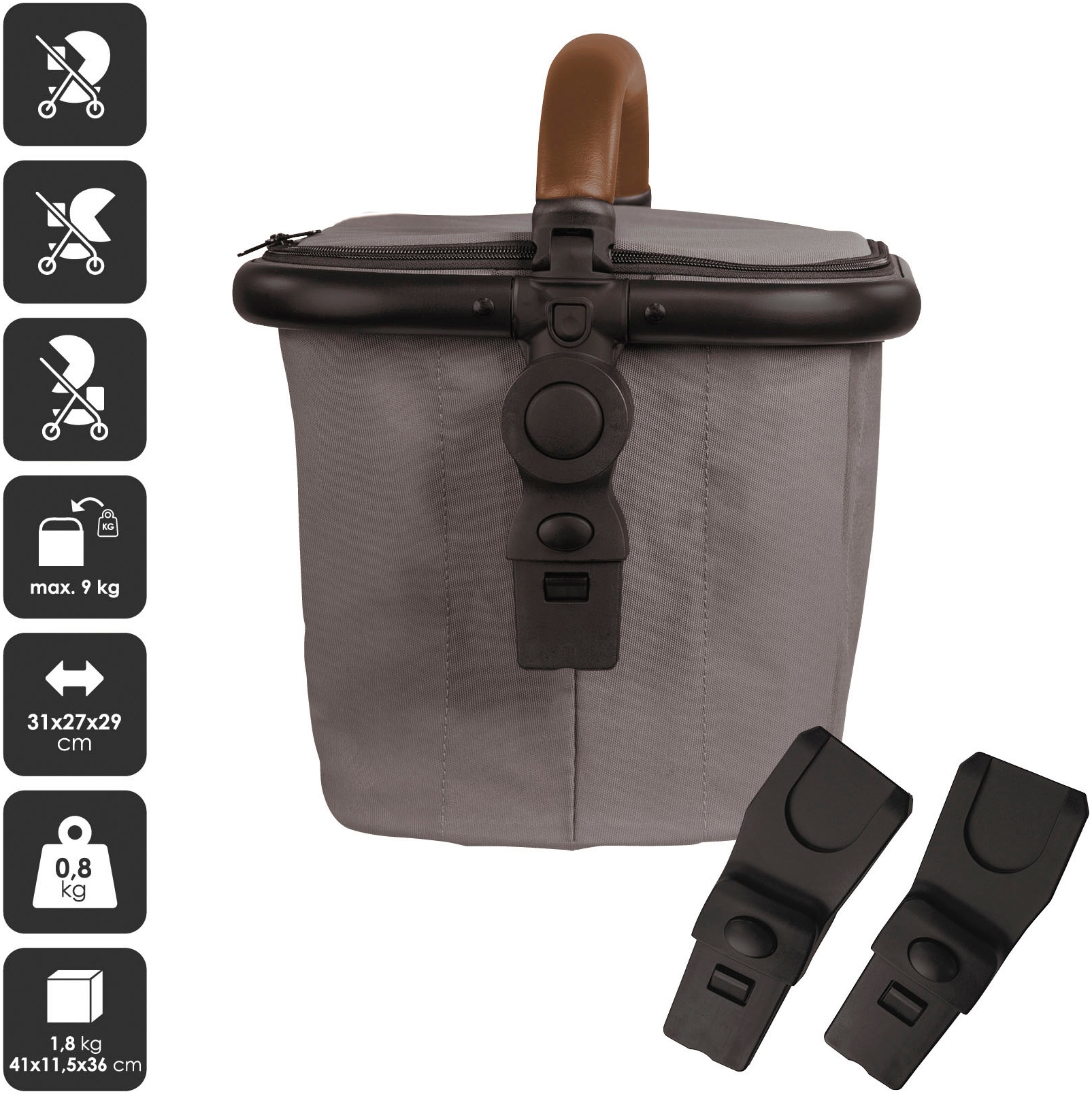 BabyGo Kinderwagen-Tasche »Duo«, nur passend für BabyGO Kinderwagen DUO