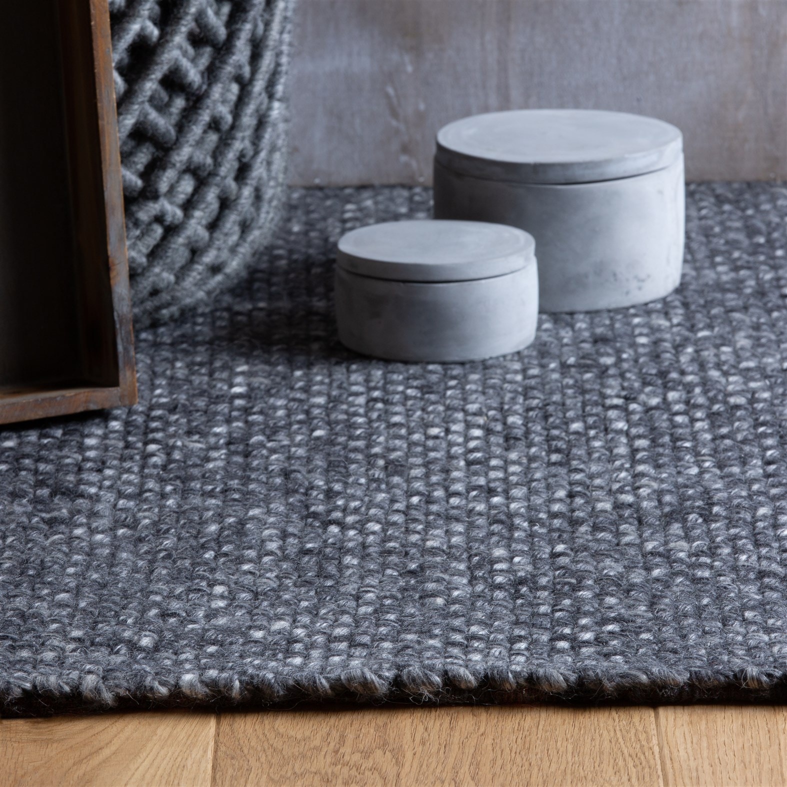 Kayoom Teppich »Pixy 525« rechteckig 15 mm Höhe Kurzflor, Handgewebt, Modernes Muster, Uni, Wolle, Viskose