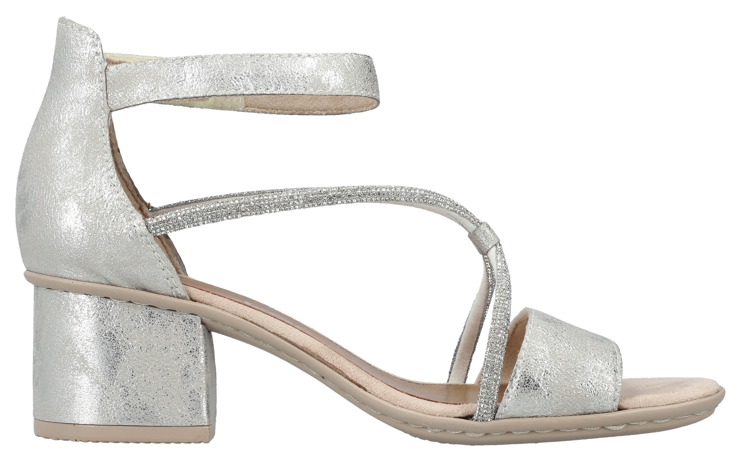 Rieker Sandalette  Sommerschuh, Sandale, Blockabsatz, mit praktischem Klettverschluss