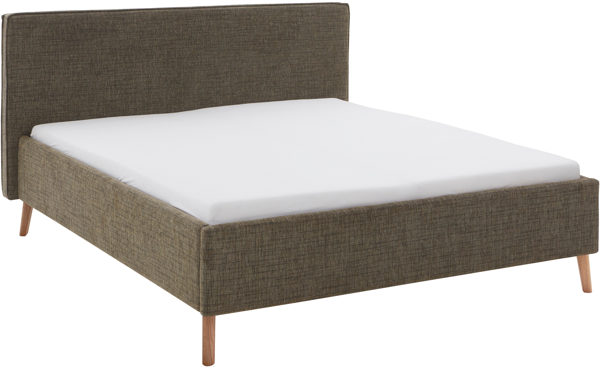 meise.möbel Polsterbett "Riva" mit eichefarbigen Holzfüßen, wahlweise mit B günstig online kaufen