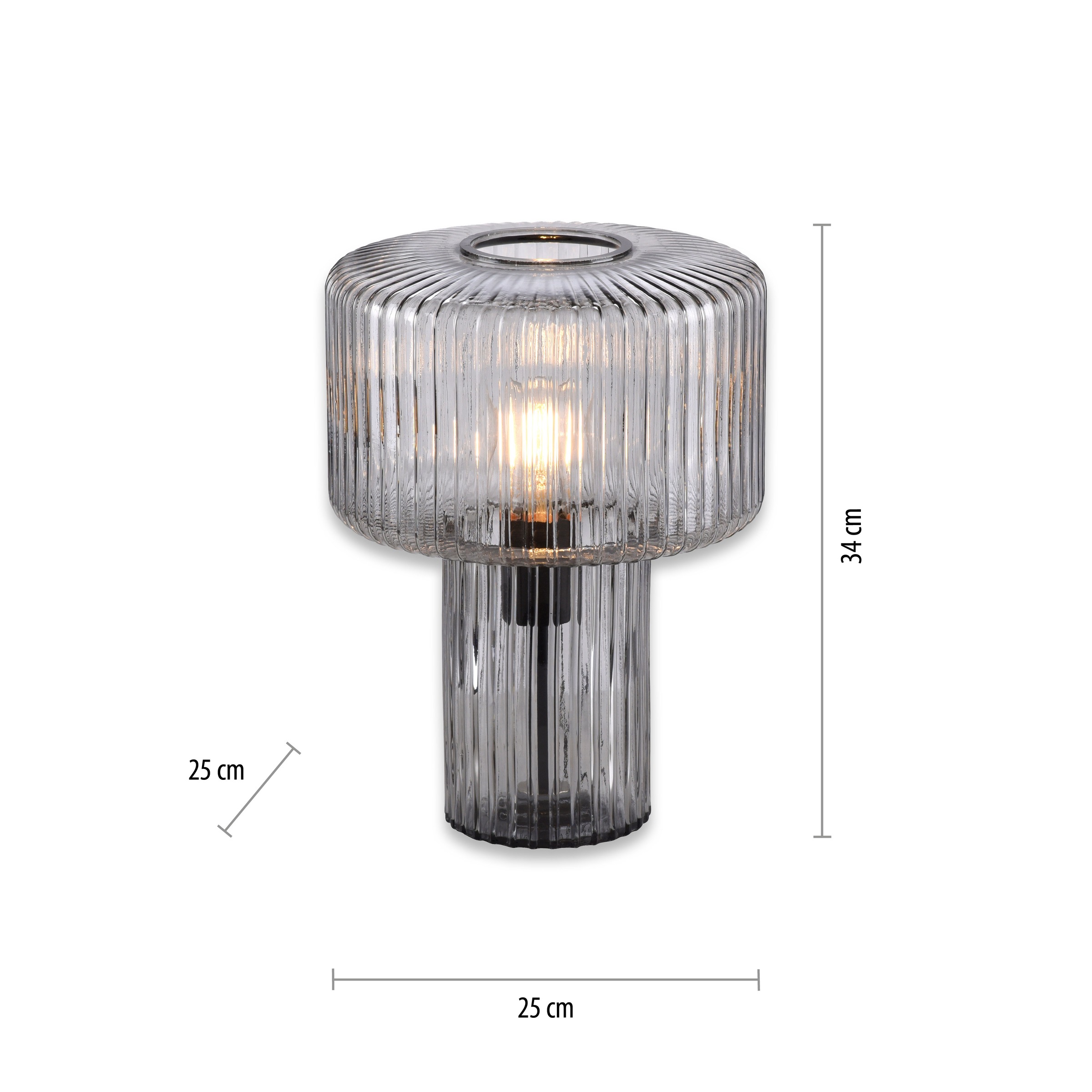 Paul Neuhaus Tischleuchte »FUNGUS« E27 1 Stk. ExklusiveE27, Schalter, Schnurschalter