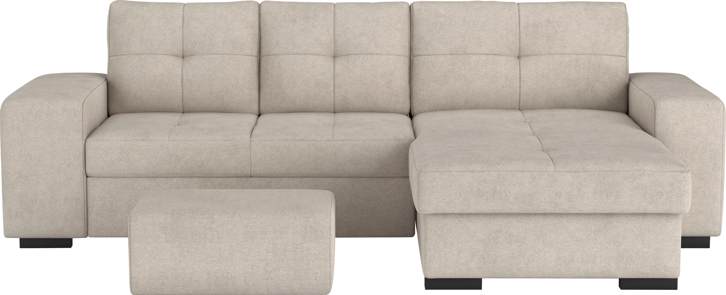 COTTA Ecksofa »Mattina L-Form«, mit Hocker, wahlweise mit Bettfunktion & Be günstig online kaufen