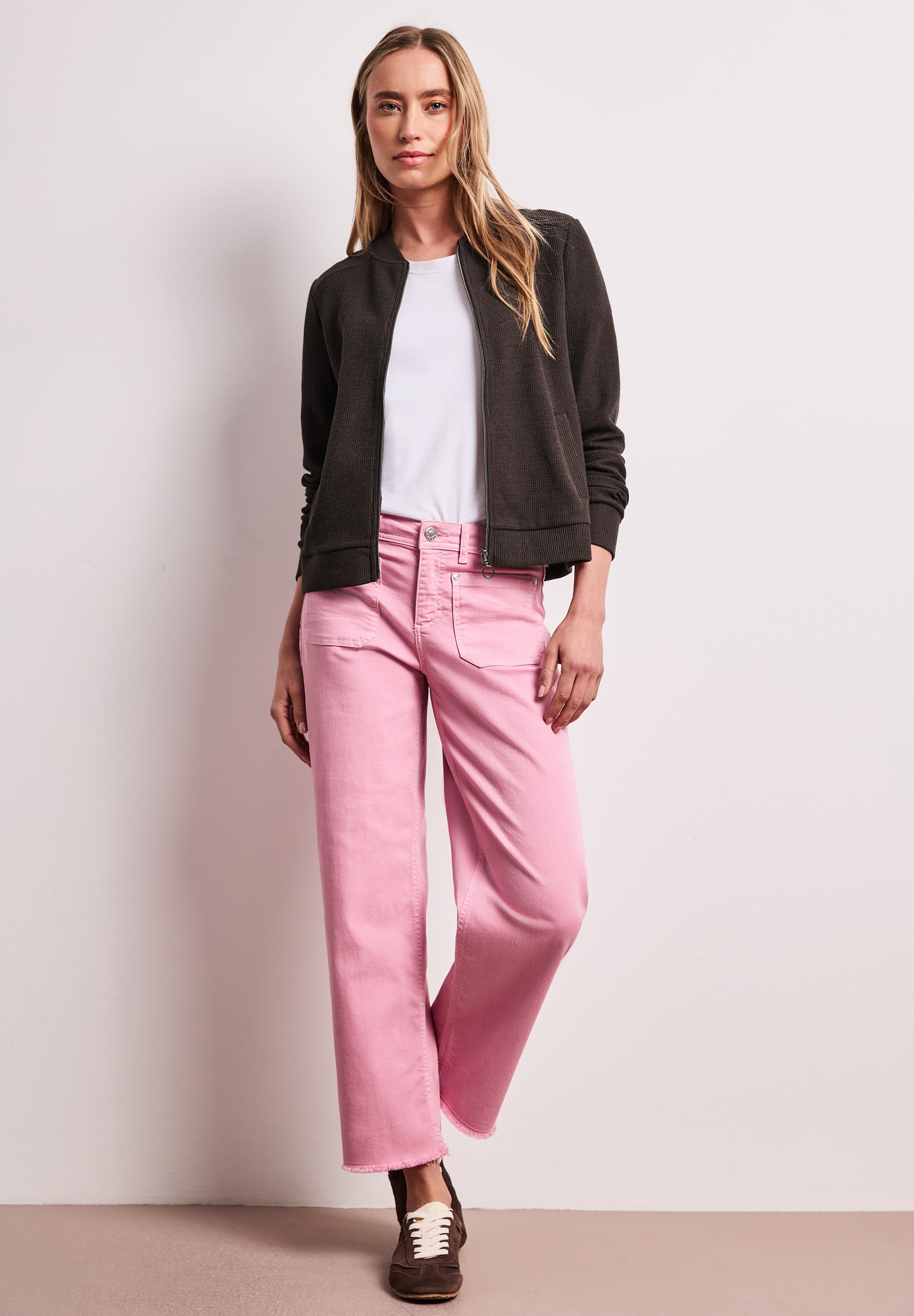 STREET ONE Blouson ohne Kapuze mit Zipper und Struktur