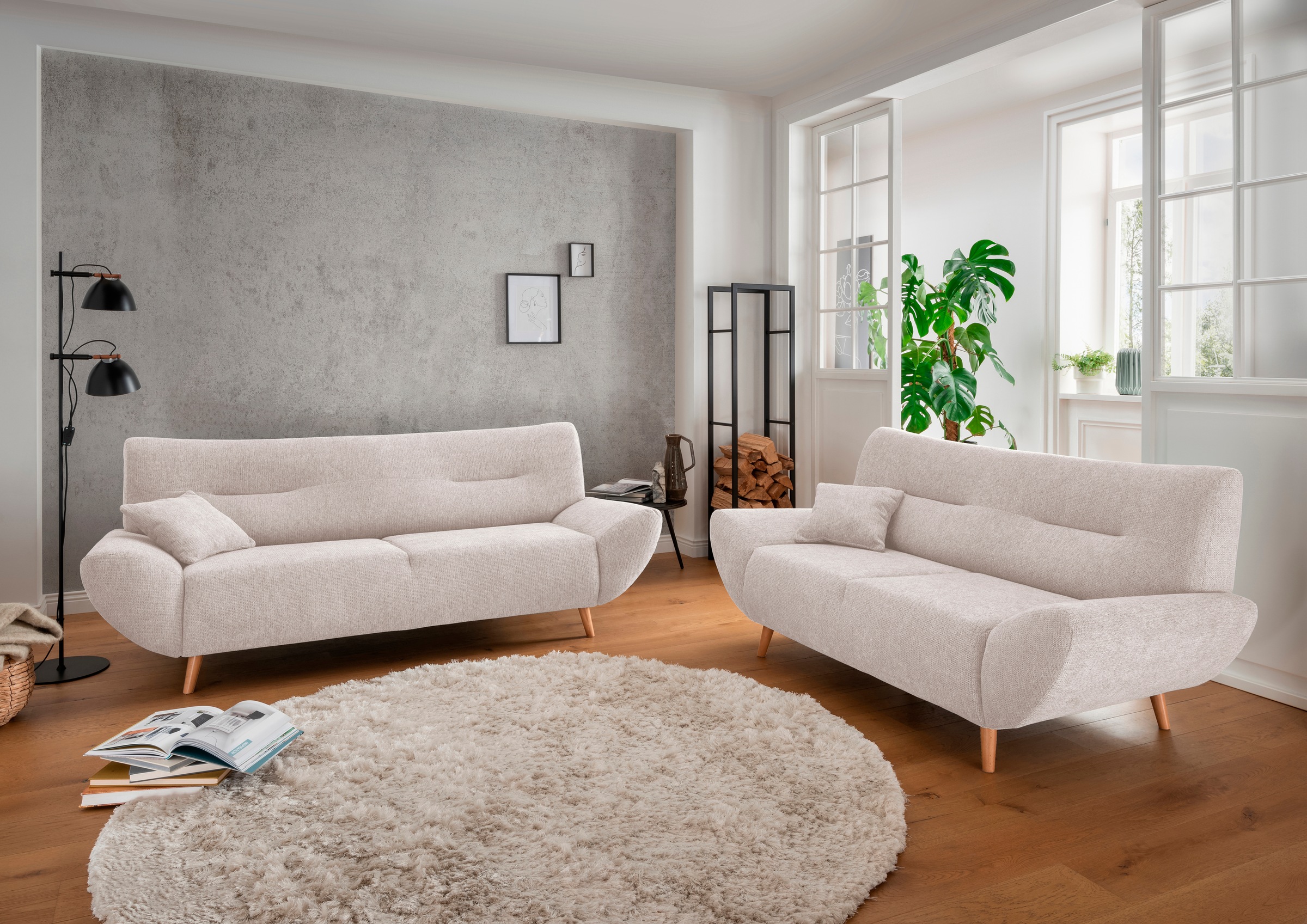 Home affaire Polstergarnitur »Drago, modern und zeitlos, aktuelle Formenspr günstig online kaufen