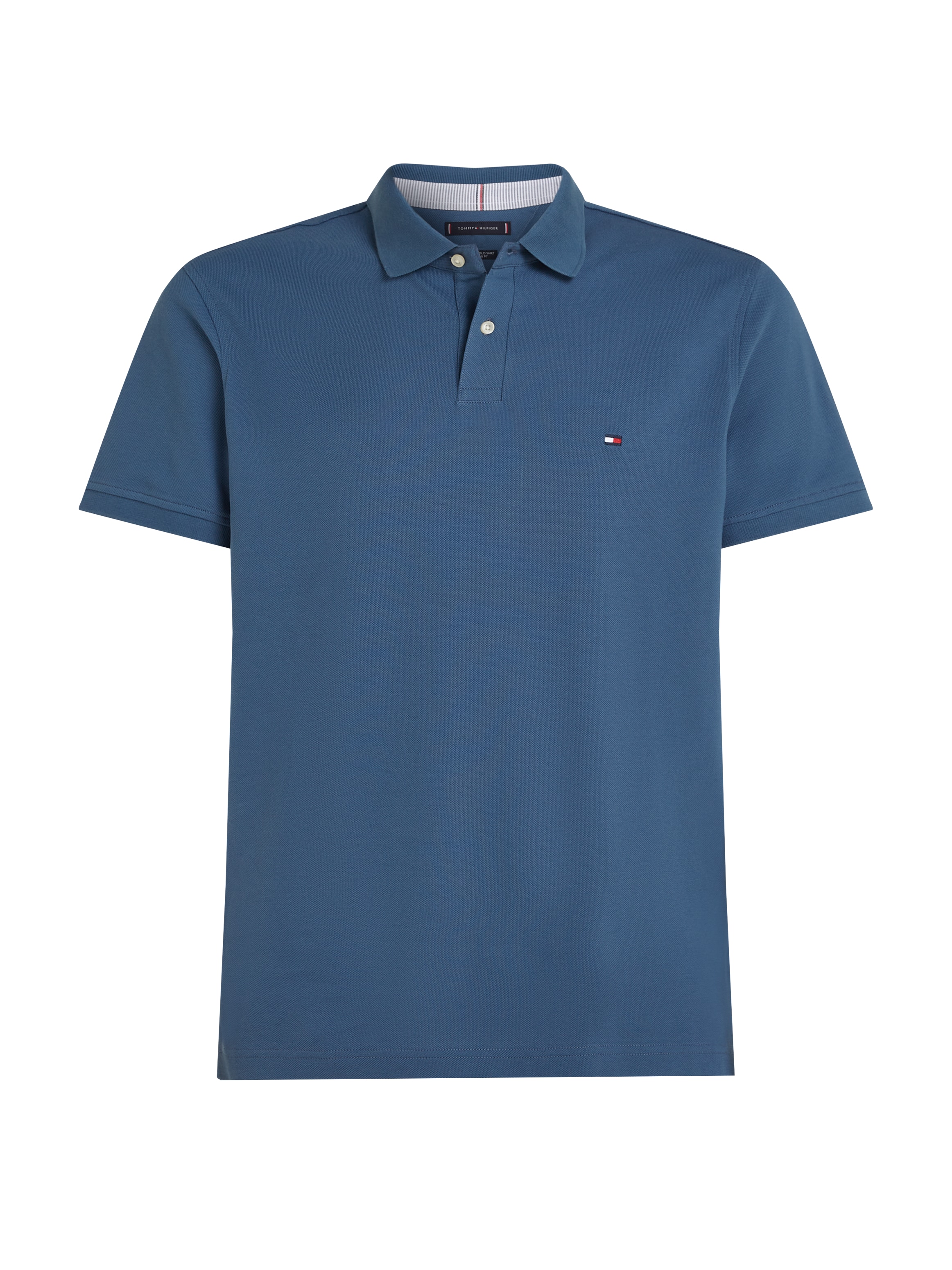 Tommy Hilfiger Poloshirt »1985 REGULAR POLO mit Kontraststreifen und Knopfleiste« unifarben, sportlich, regular fit, Baumwollmix, Polokragen