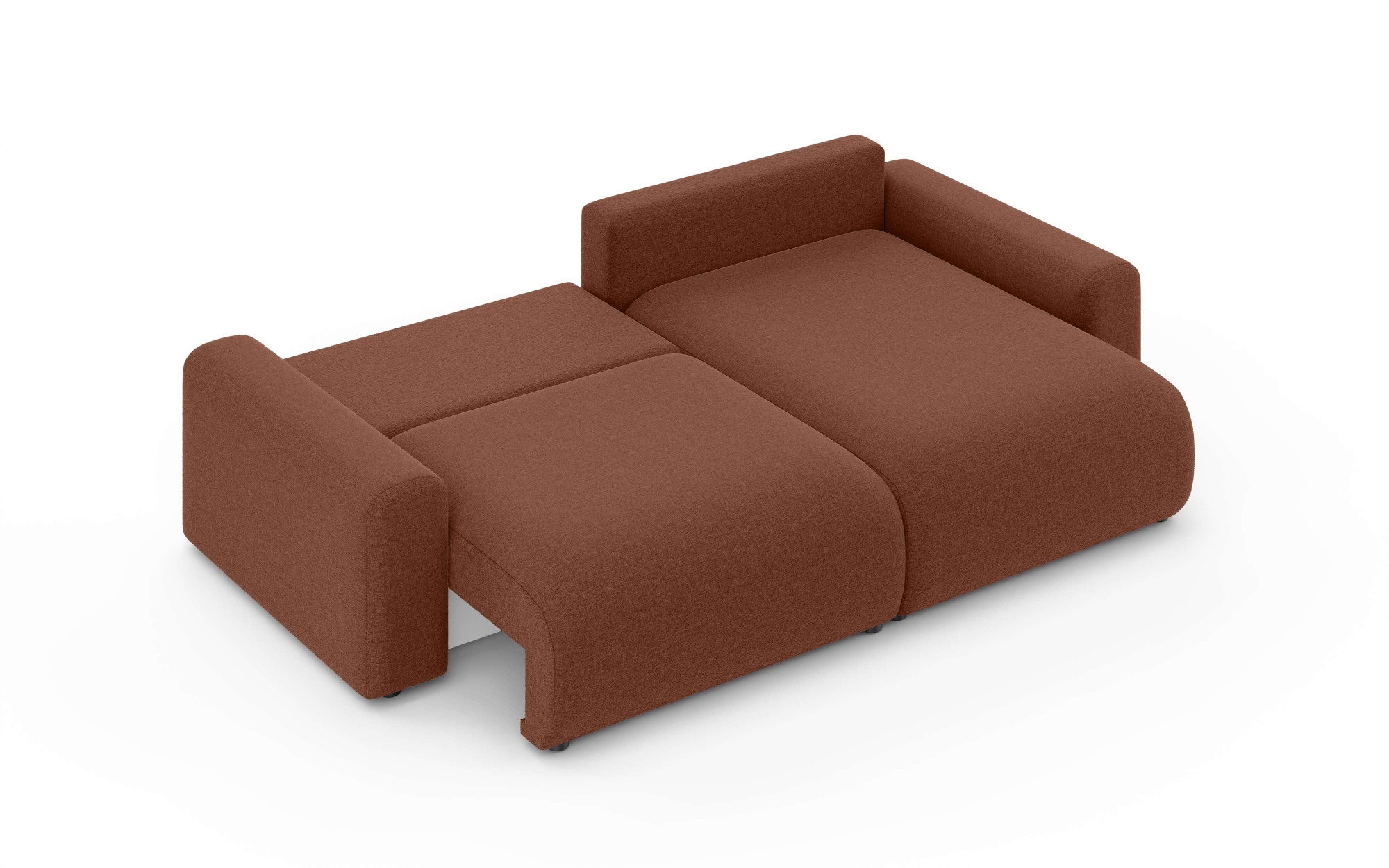 Home affaire Ecksofa »LAKESIDE klein mit Bettfunktion und Bettkasten, B/T/H 235/142/84 cm«, L-Form, Recamiere beidseitig montierbar, mit Wellenunterfederung