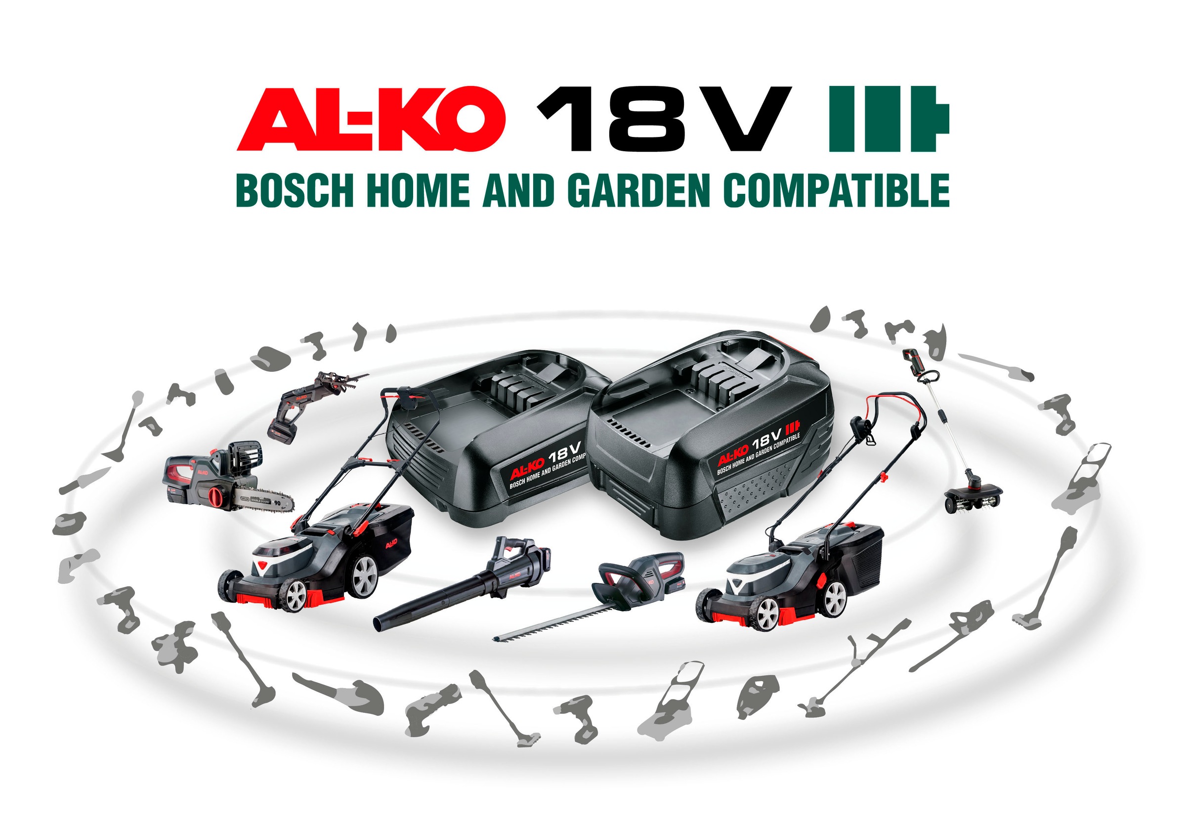 AL-KO Akku-Rasentrimmer »HOME AND GARDEN COMPATIBLE GT 1825«, (Set), inkl. Akku 18V/2,5 Ah und Ladegerät