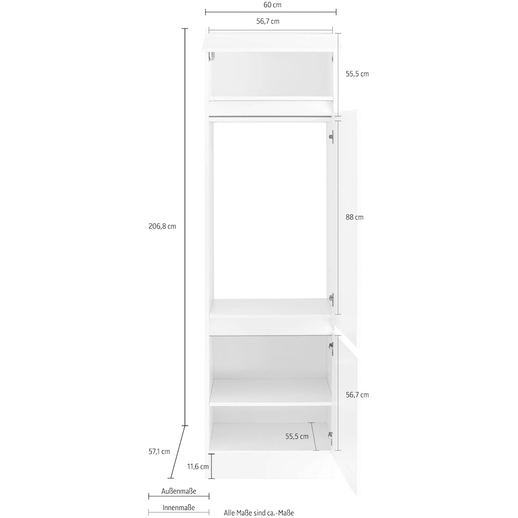 OPTIFIT Kühlumbauschrank »Roth«, Breite 60 cm