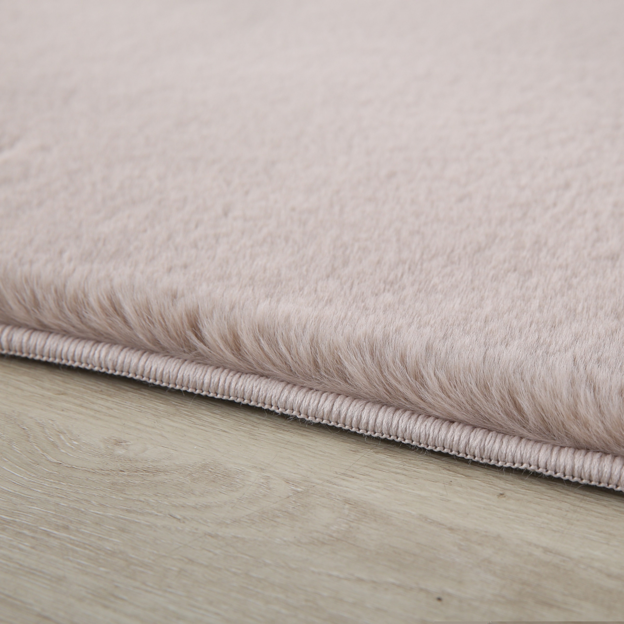 Ayyildiz Teppiche Hochflor-Teppich »POUFFY 5100«, rechteckig, 20 mm Höhe, Läufer, weicher glatter Softflor, Kaninchen Fell Haptik, waschbar