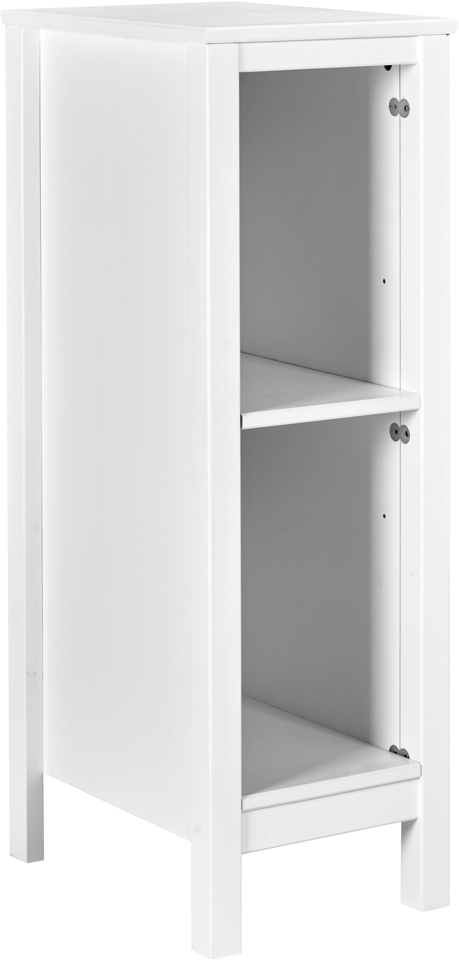 Inter Link Stauraumregal »Pinora, Kiefer Massivholz, Weiss, 32 x 42,5 x 96 cm« 1 Stk. tlg. Platzsparend, ideal für Wickeltisch, 2 Fächer, moderner Skandi Look