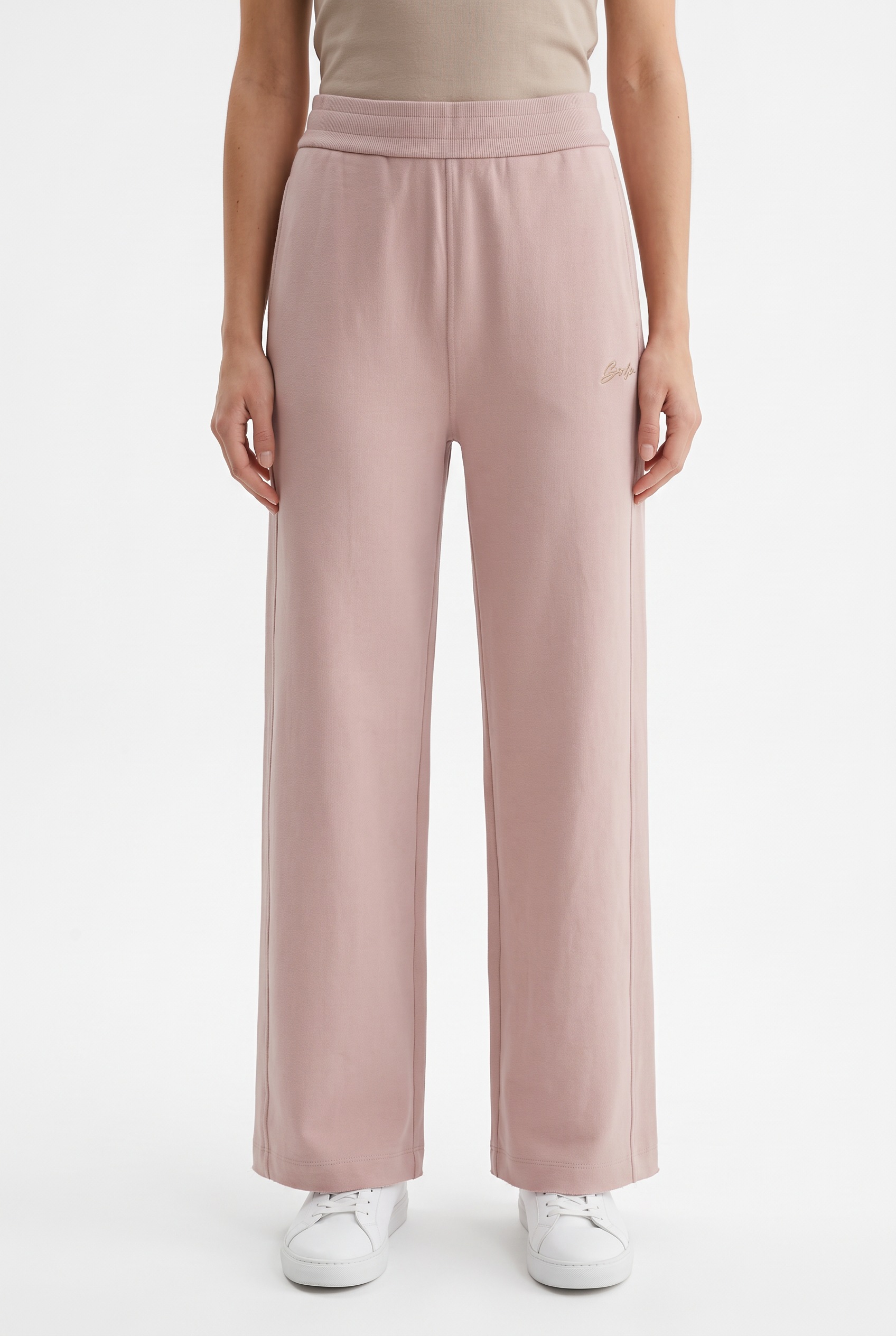 BOSS ORANGE Jogger Pants »Endless Premium Damenmode«  mit geripptem Bund, gerade geschnitten