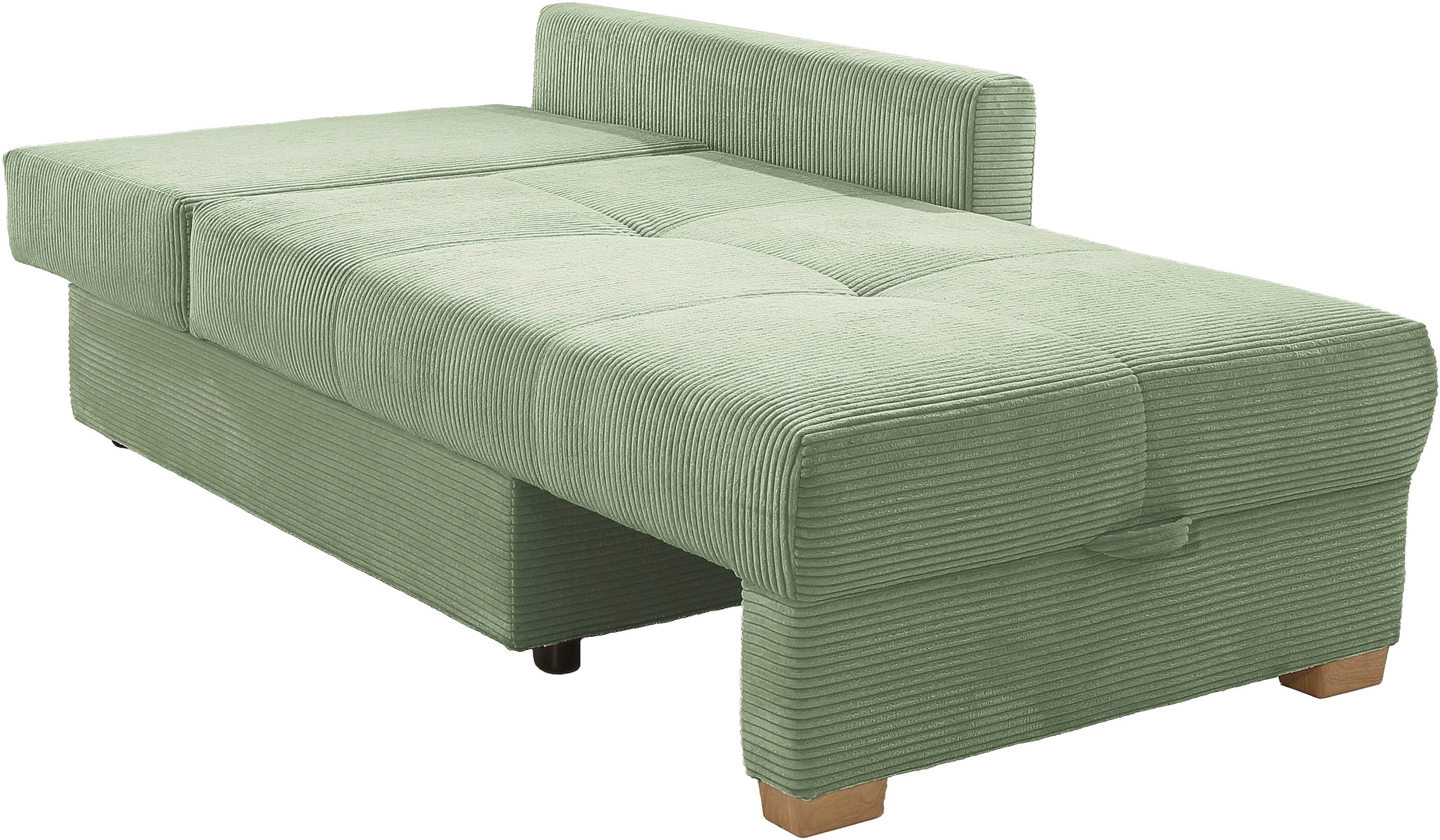 Jockenhöfer Gruppe Recamiere »Romeo, B: 164 cm, Liegefl: 90x210 cm, Schlaffunktion« Schlafsofa mit Bettfunktion, Bettkasten & Kissen, Federkern