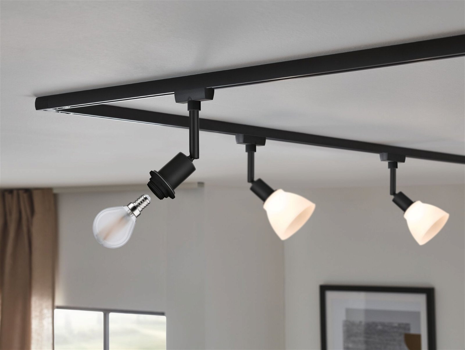 Paulmann Schienensystem-Leuchten »URail Schienenspot DecoSystems Basic E14 max. 20W 230V«, Einzelspot, dimmbar