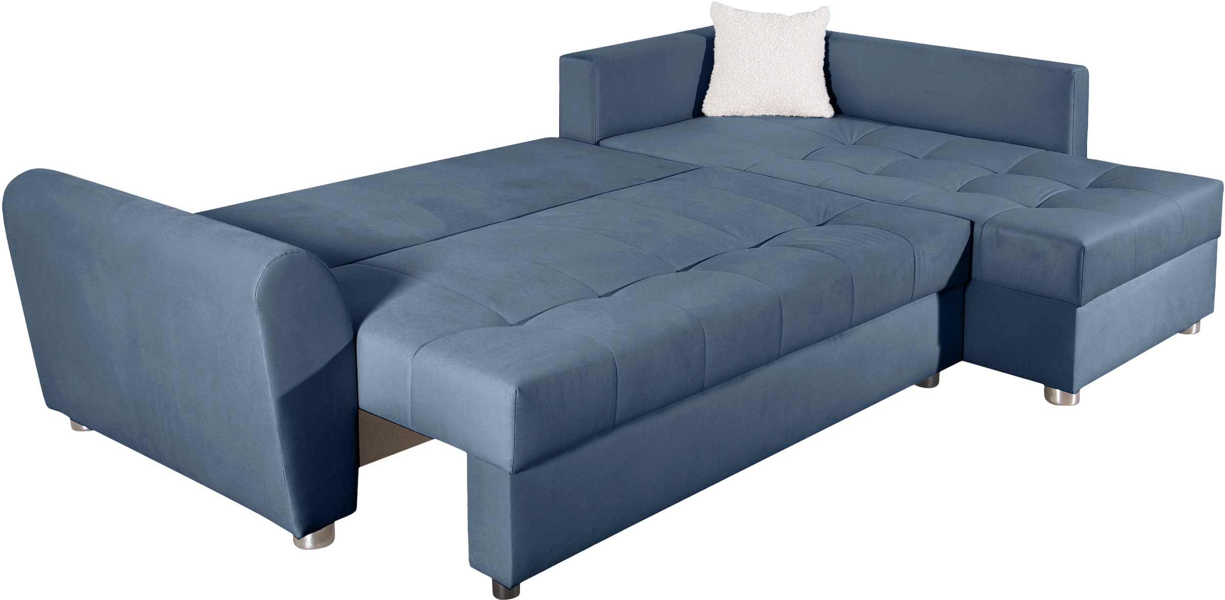 COLLECTION AB Ecksofa, Ecksofa,Bettfunktion,Bettkasten,Bonnelfederkern, Rückenkissen