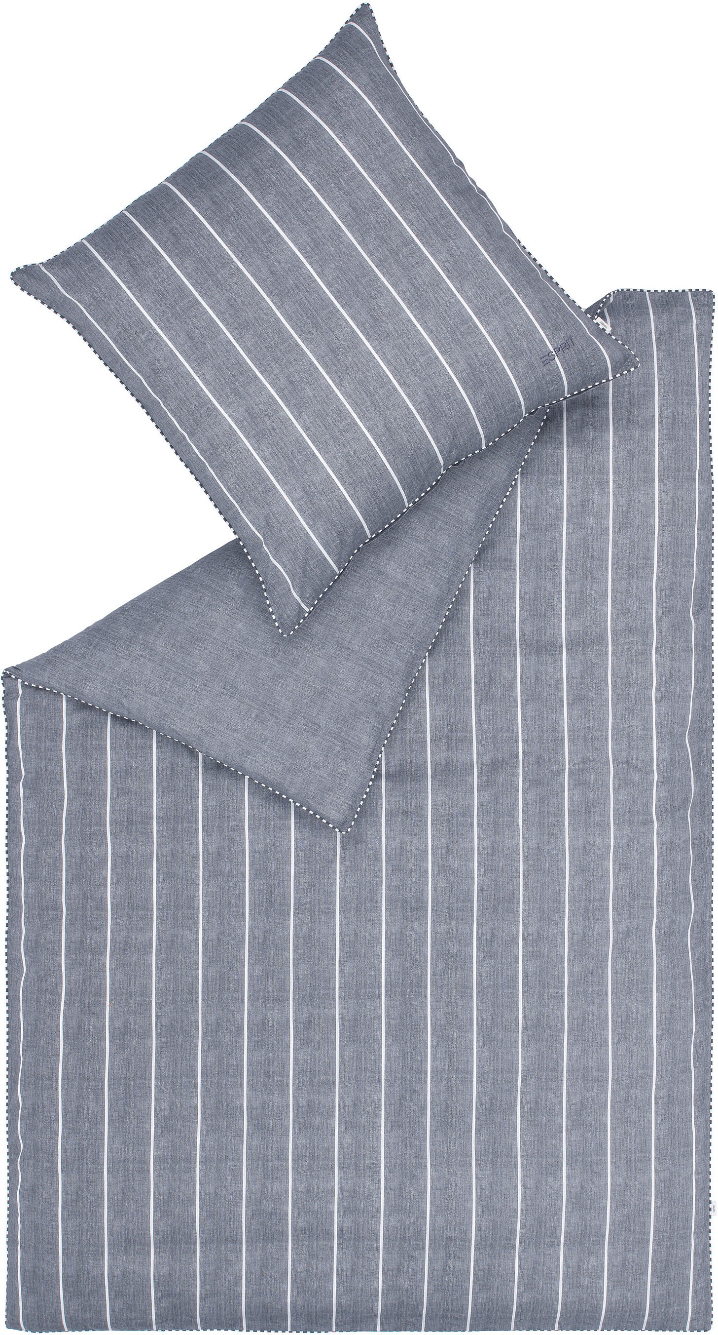 Esprit Bettwäsche »Harp Stripe«, (2 tlg.), in Renforce Qualität, 100% Baumw günstig online kaufen