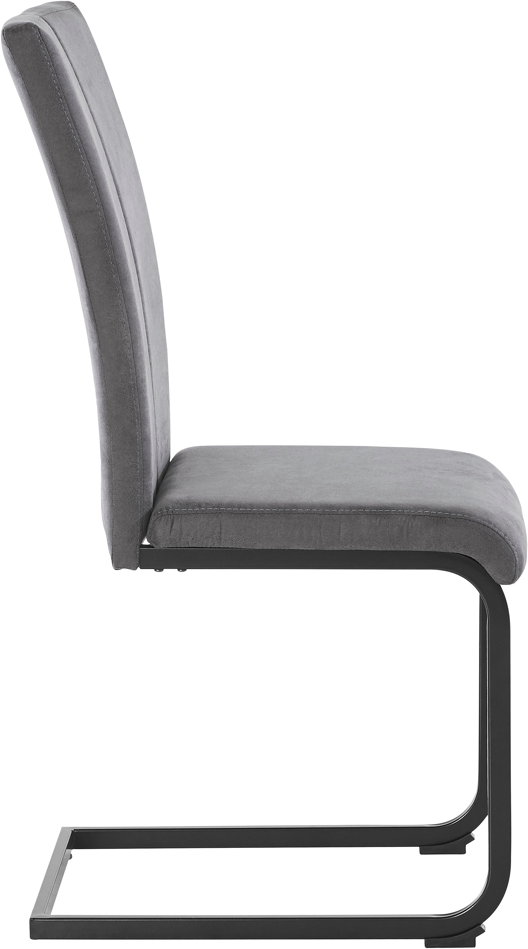 Home affaire Freischwinger »Oliver«, (Set), 2 St., Microfaser, Stuhl belastbar bis 120 Kg