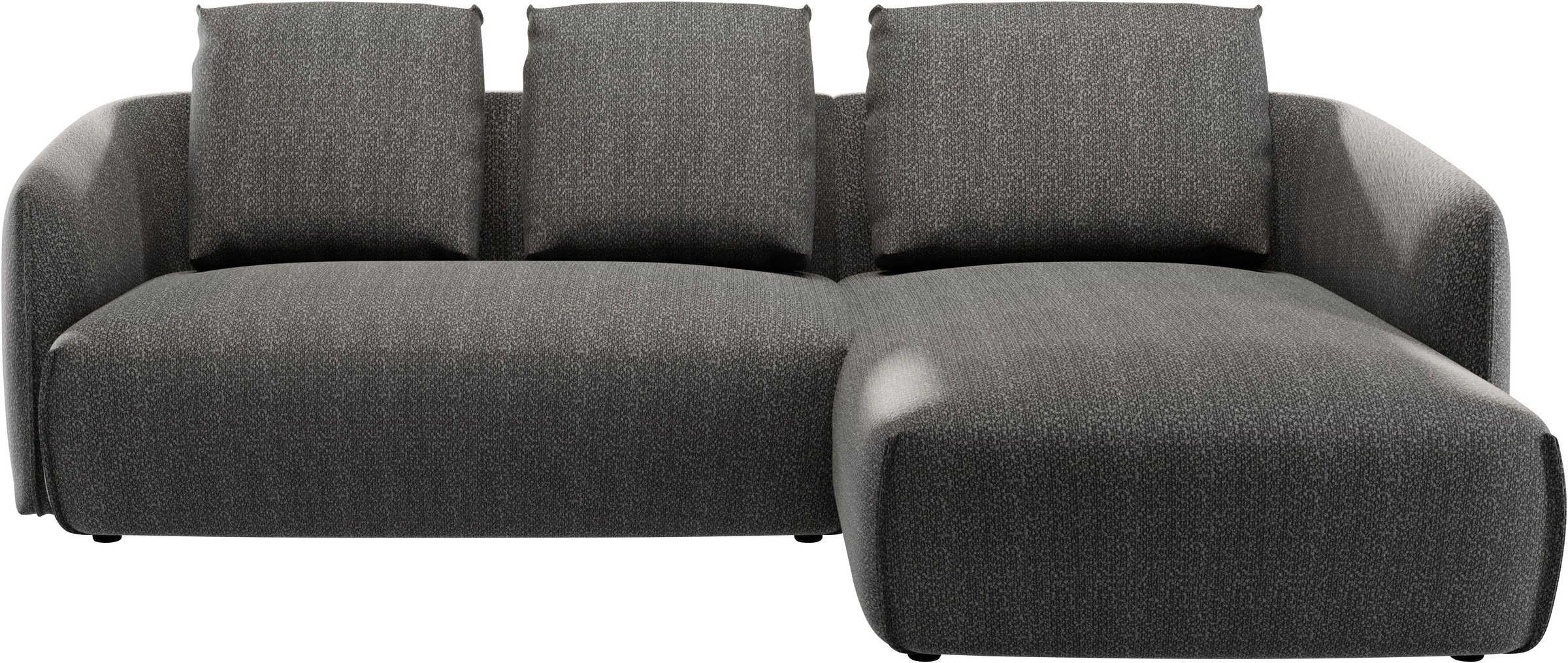 TRENDMANUFAKTUR Ecksofa »Shawn Designsofa mit elegant geschwungen Armlehnen günstig online kaufen