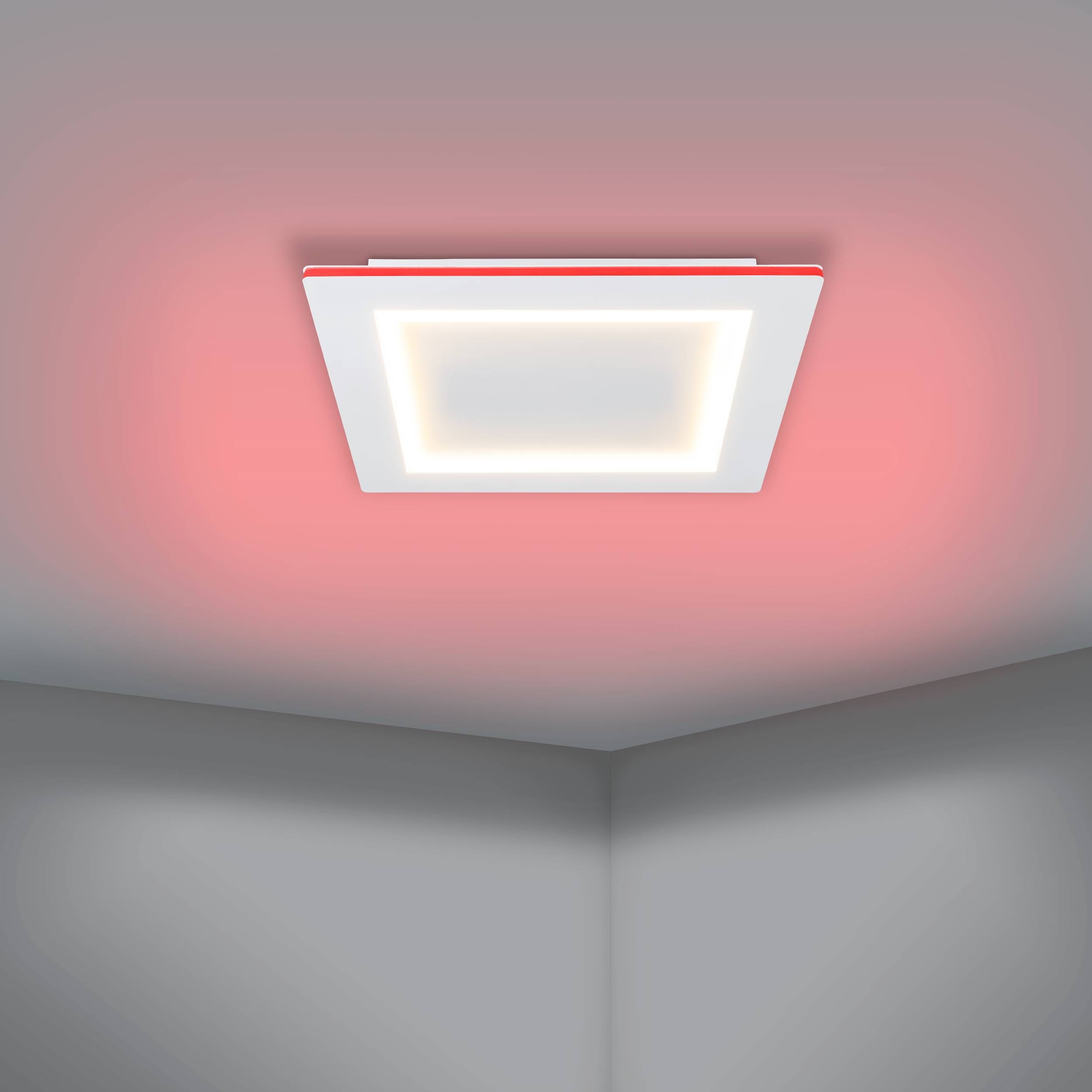 EGLO Deckenleuchte »Padrogiano-Z Deckenlampe, ZigBee 3.0, App und Sprachsteuerung, Lampe« LED-Modul 1 Stk. Kaltweiß | RGB ZigBee, App und Sprachsteuerung Alexa, RGB, dimmbar, 45 x 45 cm
