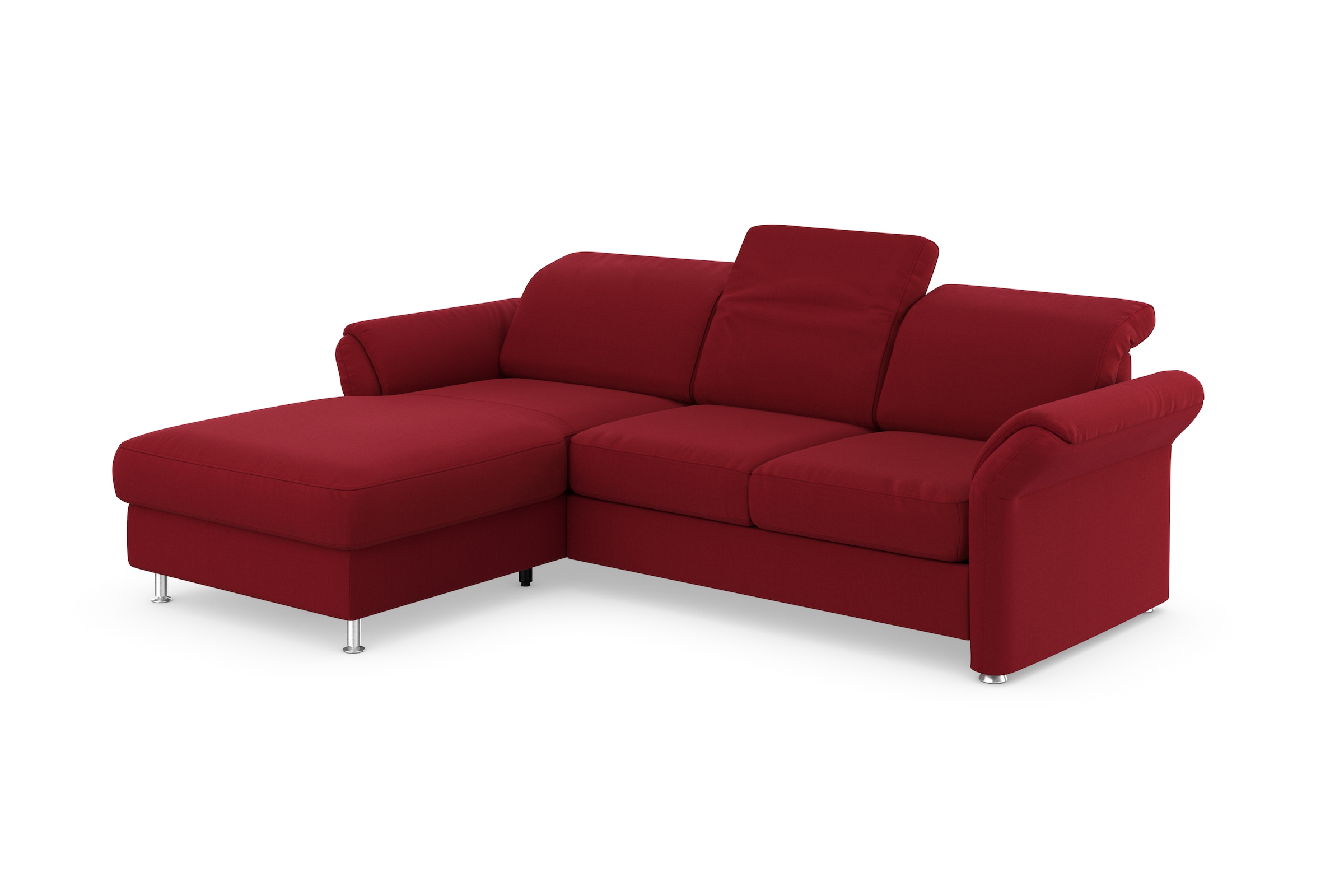 sit&more Ecksofa »Apulia L-Form«, wahlweise Bettfunktion, Bettkasten und Kopf- und Armteilverstellung