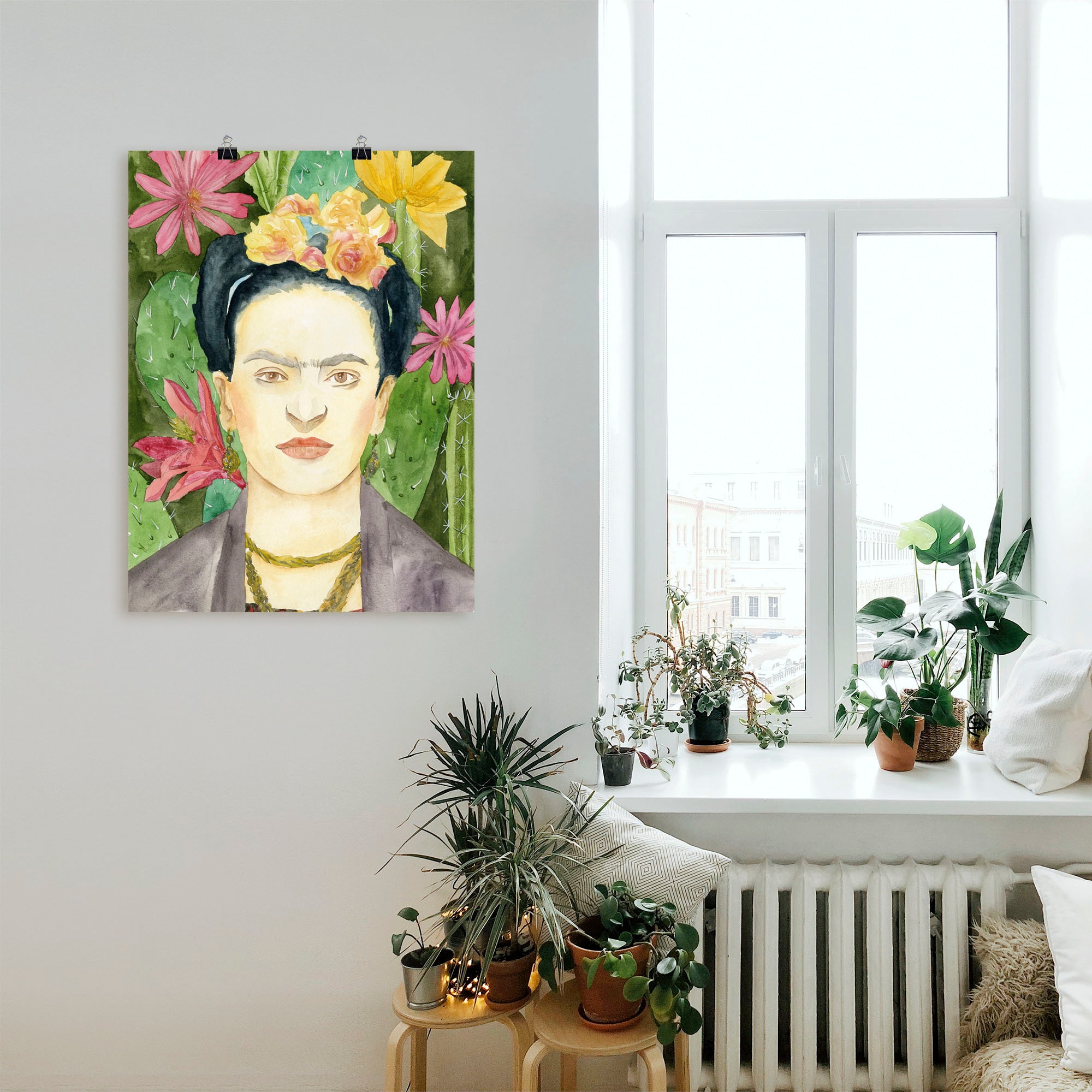Artland Wandbild »Frida Kahlo I«, Bilder von Frauen, (1 St.), als Leinwandbild, Poster in verschied. Größen