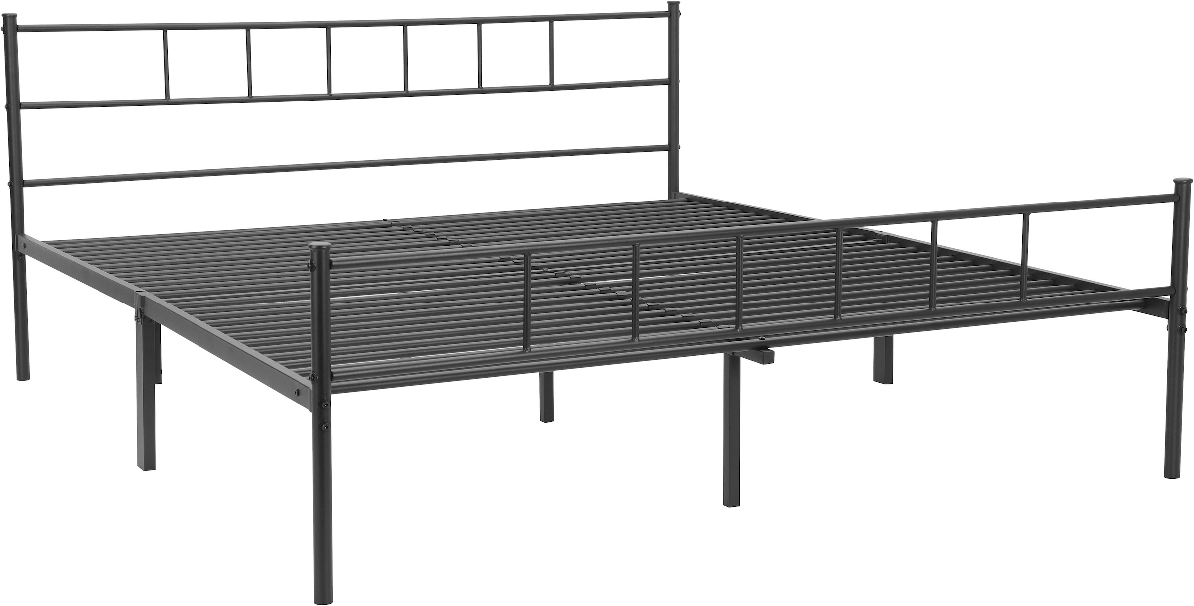 INOSIGN Metallbett »Amrum Bett Bettgestell Bettrahmen Einzelbett Doppelbett Stahlbett«, (2m Länge und in 4 Breiten wählbar - 90, 140, 160, 180 cm), Schlafzimmerbett inkl. 26 Lattenroste zum Schutz der Matratze