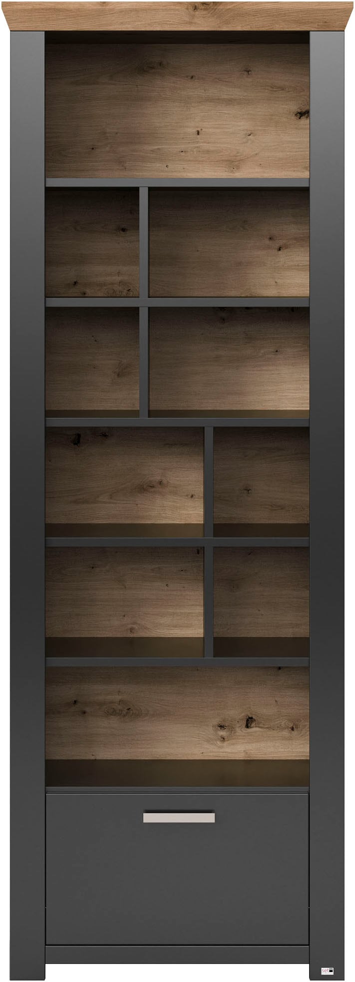 set one by Musterring Regal »York«, Typ 07, offenes Design, Beleuchtung optional, B 75 x H 207 cm