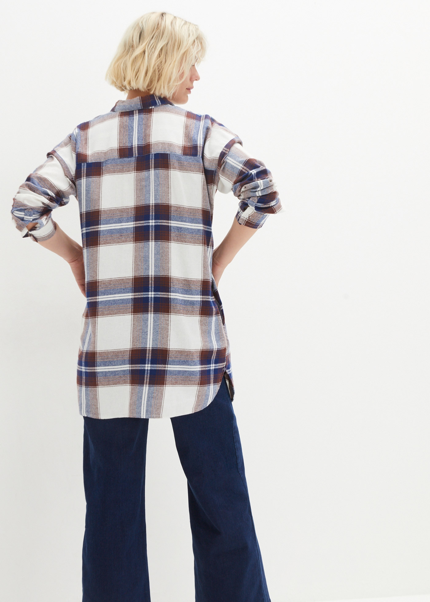 bonprix Flanellhemd Flanellhemd aus reiner Baumwolle