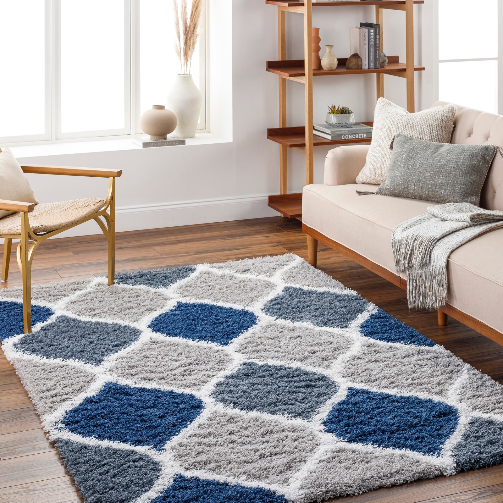 Livabliss Hochflor-Teppich »TUZLA«, rechteckig, 52 mm Höhe, Flauschig, Langflor, Weich, Boho Wohnzimmerteppich, Beige