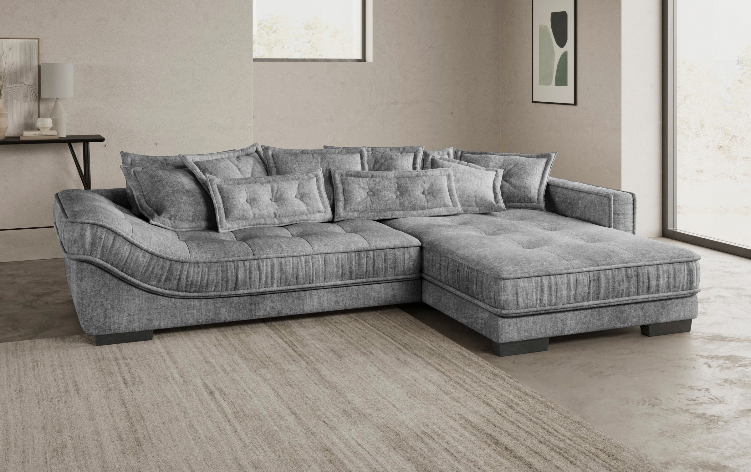 Mr. Couch Ecksofa »Diwan II, L-Form«, Wahlweise mit Kaltschaumpolsterung bis 140 kg belastbar