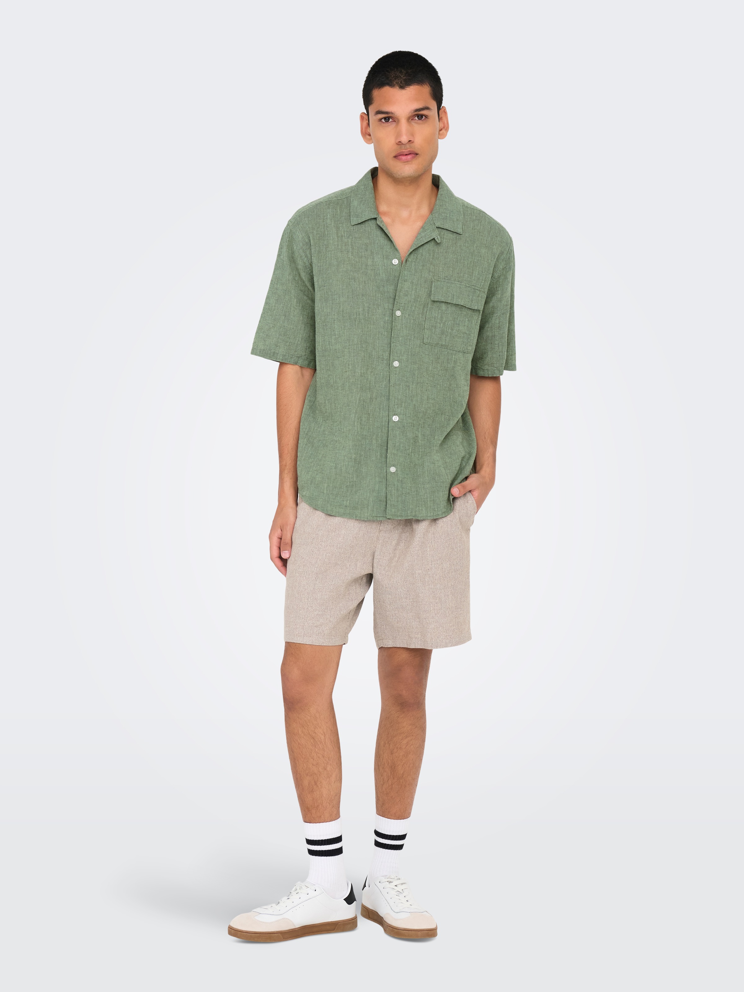 ONLY & SONS Kurzarmhemd »ONSCAIDEN LIFE RELAX SS RESORT 1PKT SHIR«