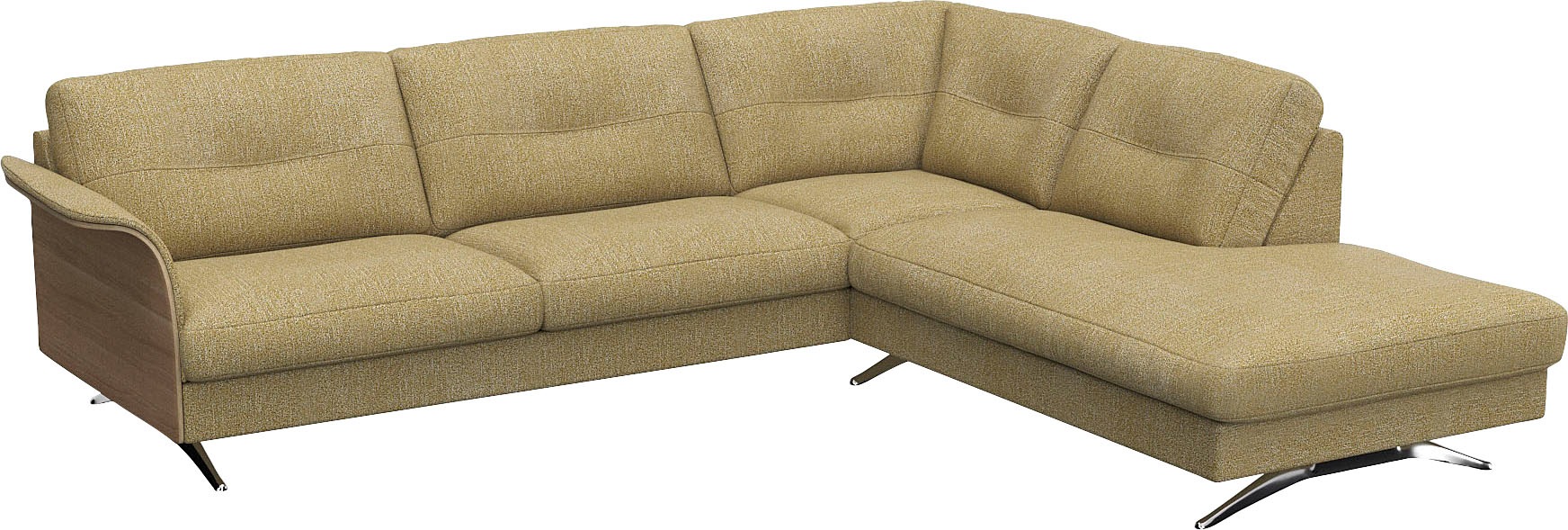 FLEXLUX Ecksofa »Glow, super bequem durch hochwertigem Sitzaufbau mit Feder günstig online kaufen