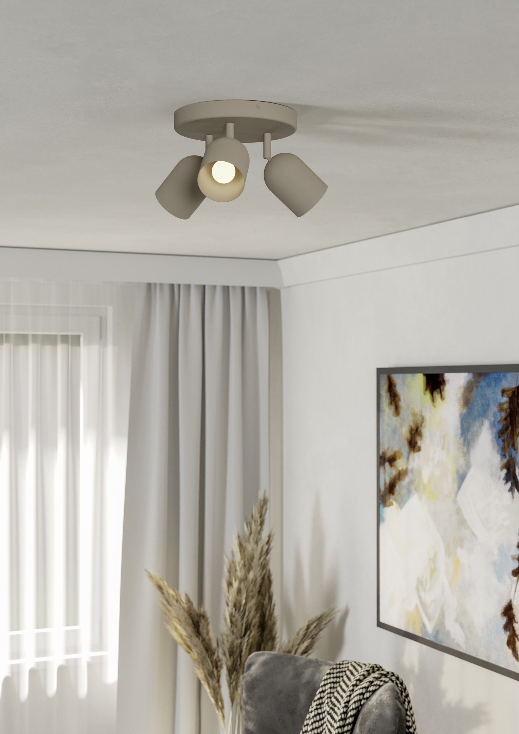 EGLO Deckenleuchte »TILSTON Spotlampe - Stahl - E14 - 3X40W - IP20« E14 1 S günstig online kaufen