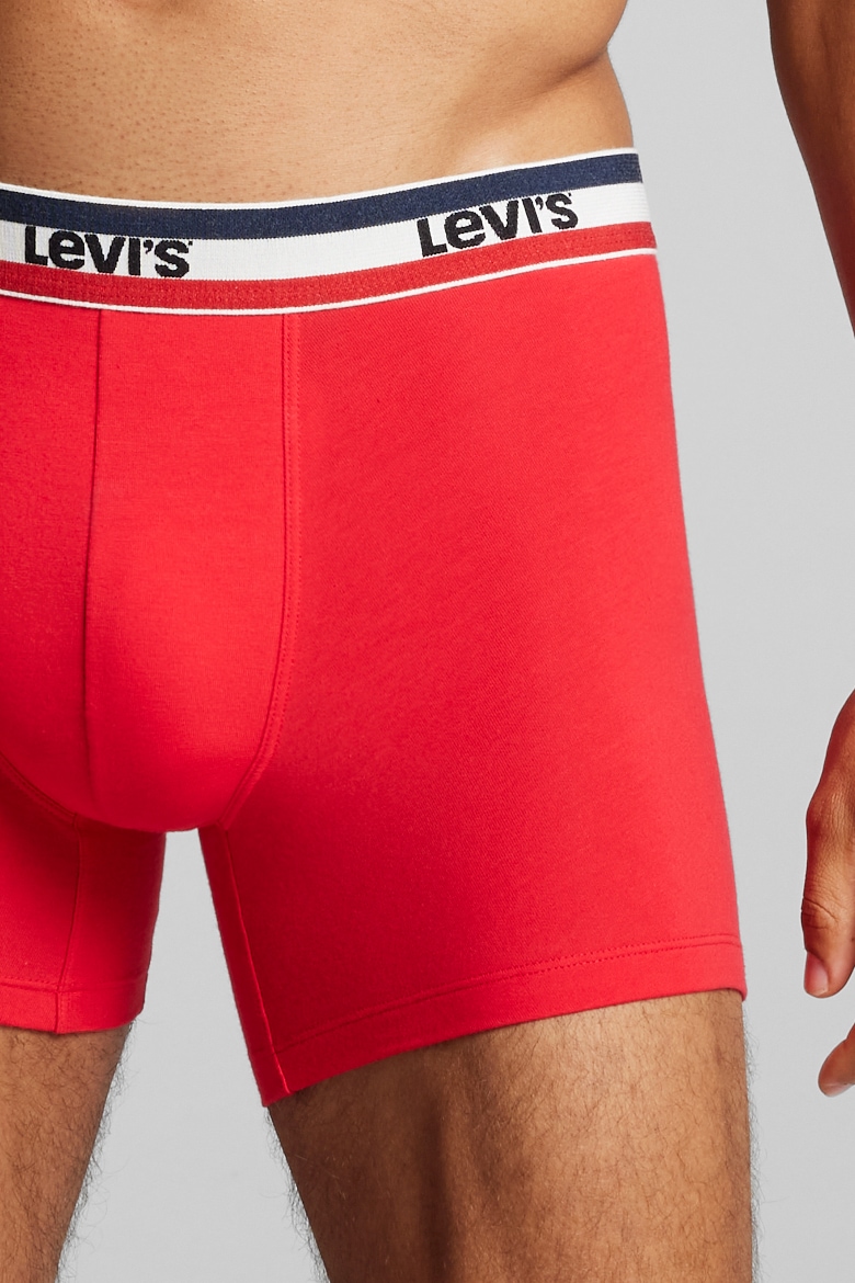 Levi's® Boxershorts »LEVIS MEN SPW LOGO BOXER BRIEF ORG 2P«, (Packung, 2er Pack), mit breitem Logobund