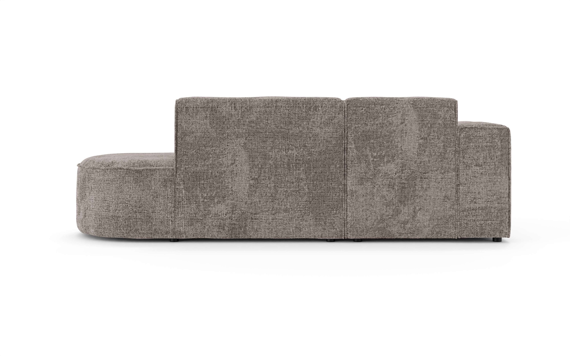 OTTO home Ecksofa »ADELLA Design-Sofa mit Recamiere rechts/links, 248/159/76 cm«, L-Form mit Wellenunterfederung, runde Form, auch in Cord