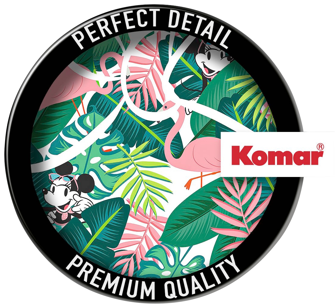 Komar Vliestapete »Vlies selbstklebend - Minnie Head Tropical - Größe 125 x 125 cm«, bedruckt, Kinderzimmer