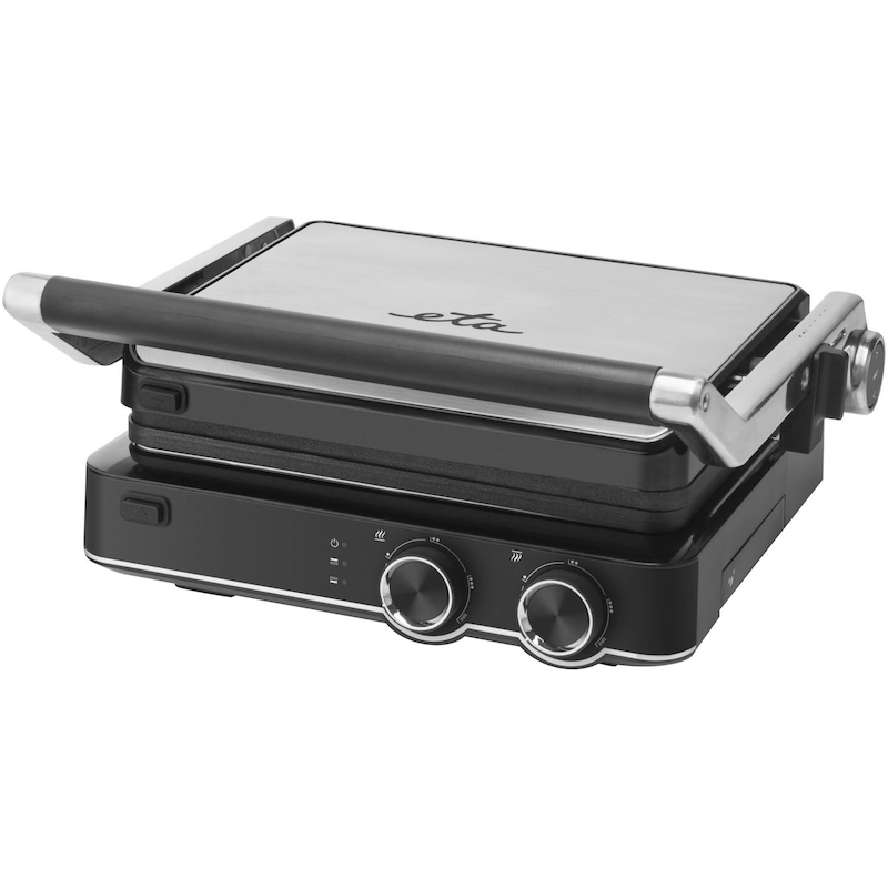 ETA Kontaktgrill »515690000 GRIL CHEF« 2000 W schwarz/edelstahl Antihaftbeschichtung für eine einfache Reinigung