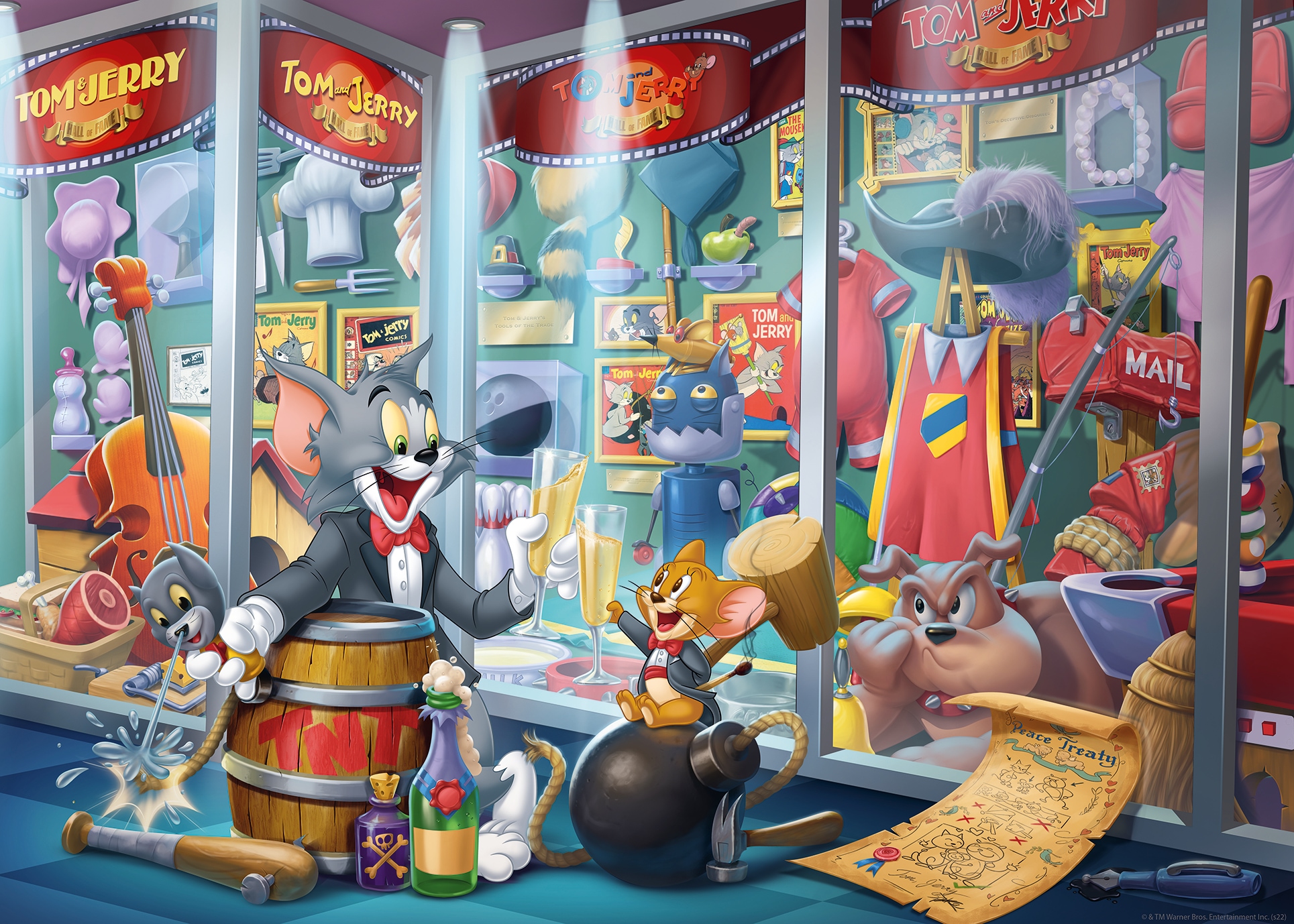Ravensburger Puzzle »Ruhmeshalle von Tom & Jerry«, Made in Germany