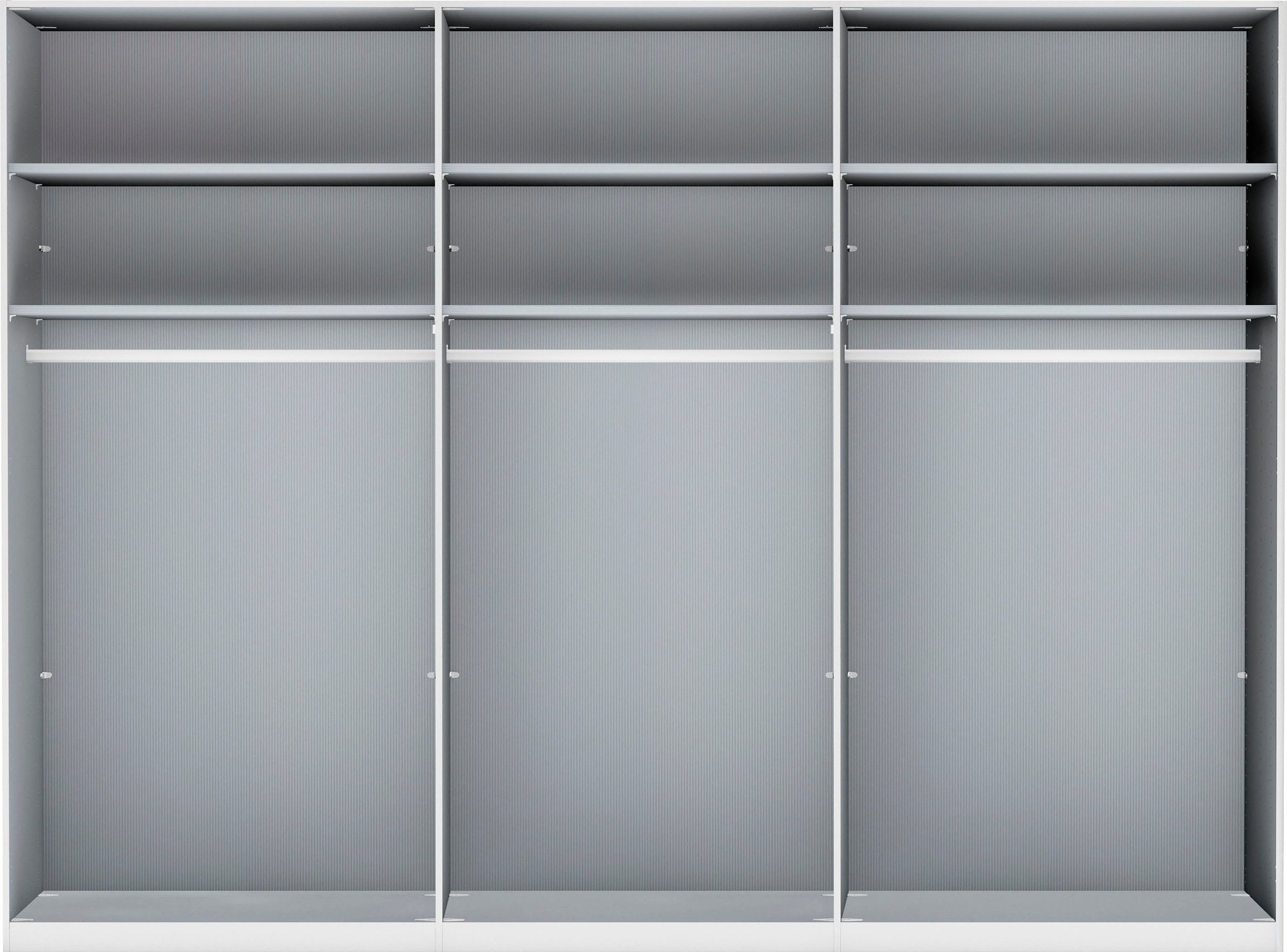 WIEMANN Drehtürenschrank »Monaco, Kleiderschrank, Schrank, Wäscheschrank, mit edler Glasfront«, (2 Breiten, 2 Höhen 216/236 cm auswählbar, MADE IN GERMANY), hochwertigen Beschläge inkl. Türdämpfung, variable Inneneinteilung