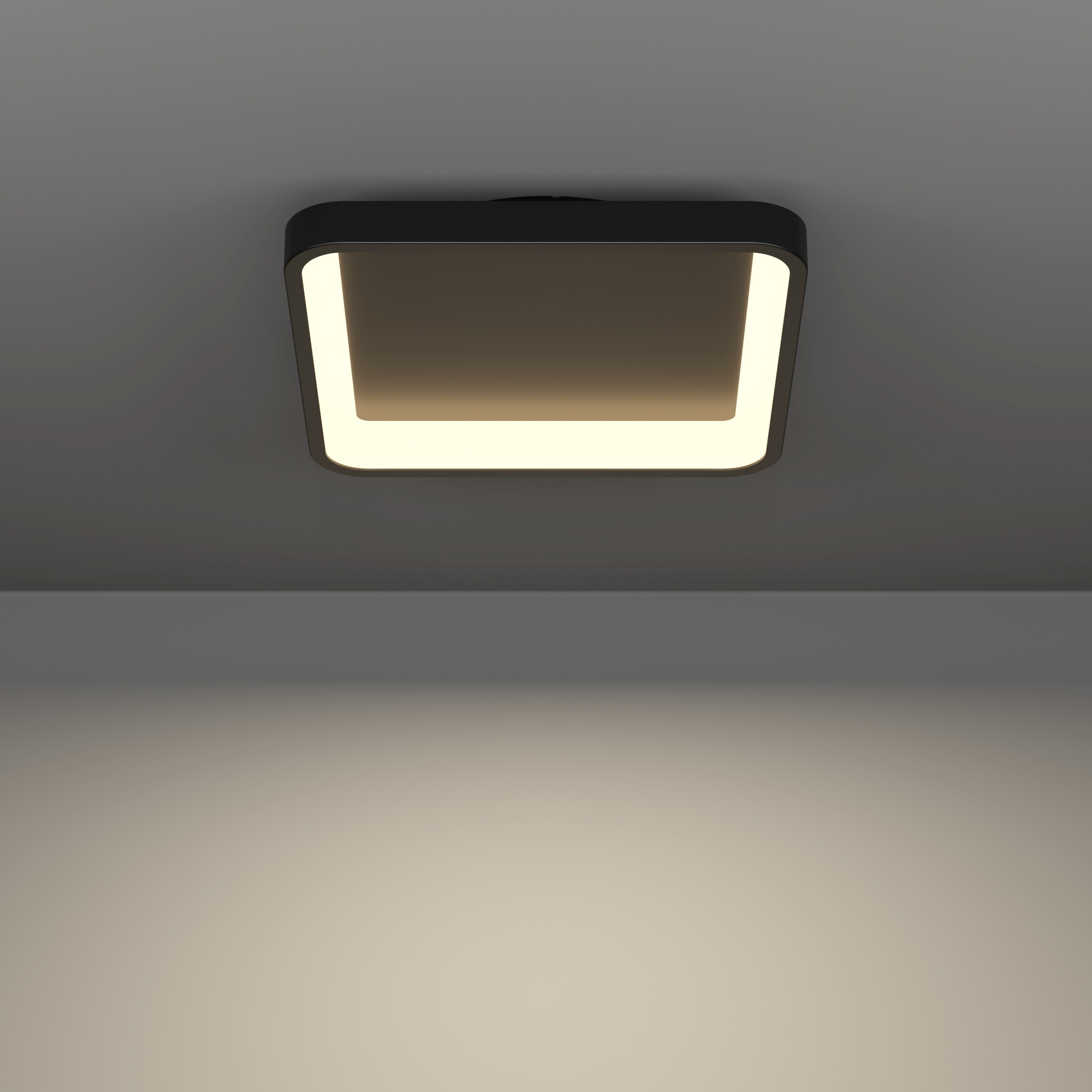 EGLO LED Deckenleuchte »LORETELLO-Z Deckenlampe - Stahl - LED - 20W - IP20« LED-Modul 1 Stk. Kaltweiß | Neutralweiß | RGB | Warmweiß Wohzimmerlampe, Esszimmerlampe, Flur, Schlafzimmer, L35 x B35 x H7,5cm