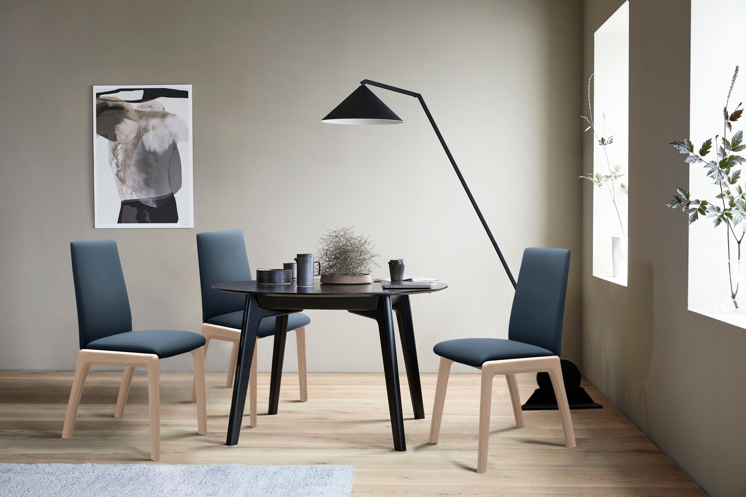 Stressless® Polsterstuhl »Laurel« () Low Back, Größe M, mit abgerundeten Be günstig online kaufen