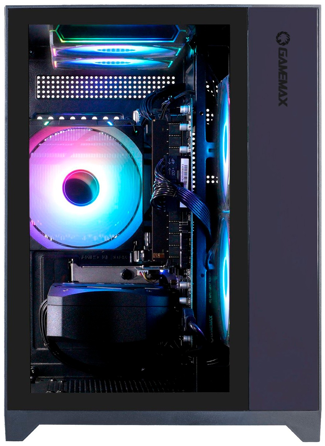 GAMEMAX Gaming-PC-Komplettsystem »MegaDeal Infinity Mini BK 2834 Ryzen 5 7500F 16GB 1TB SSD RTX 5060Ti« 27 ″ AMD Ryzen 5 GeForce RTX™ 5060 Ti 16 GB RAM 1.000 GB SSD Windows 11, DDR5 RAM + MSI PRO MP272L LCD-Monitor, 68,6cm (27")