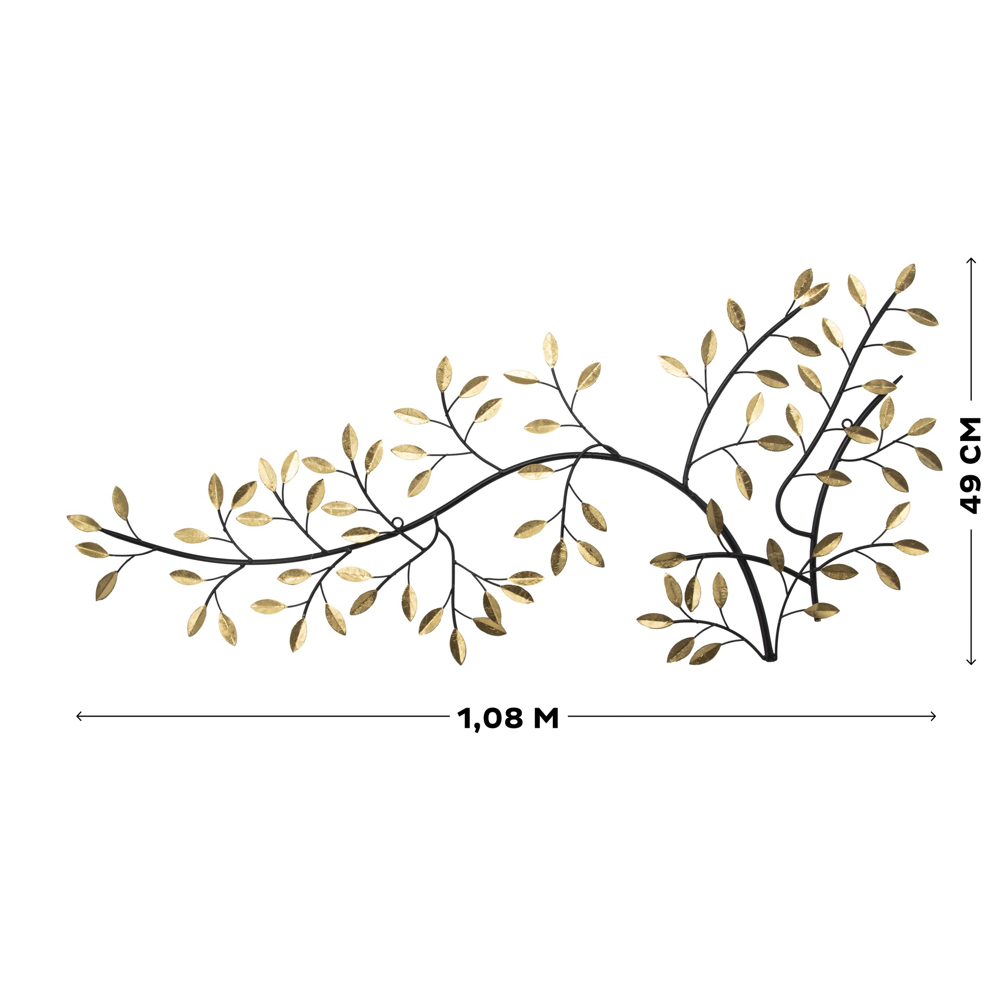 Art for the home Wandbild »Branch«, (1 St.), Luxus Metal Art Wanddeko