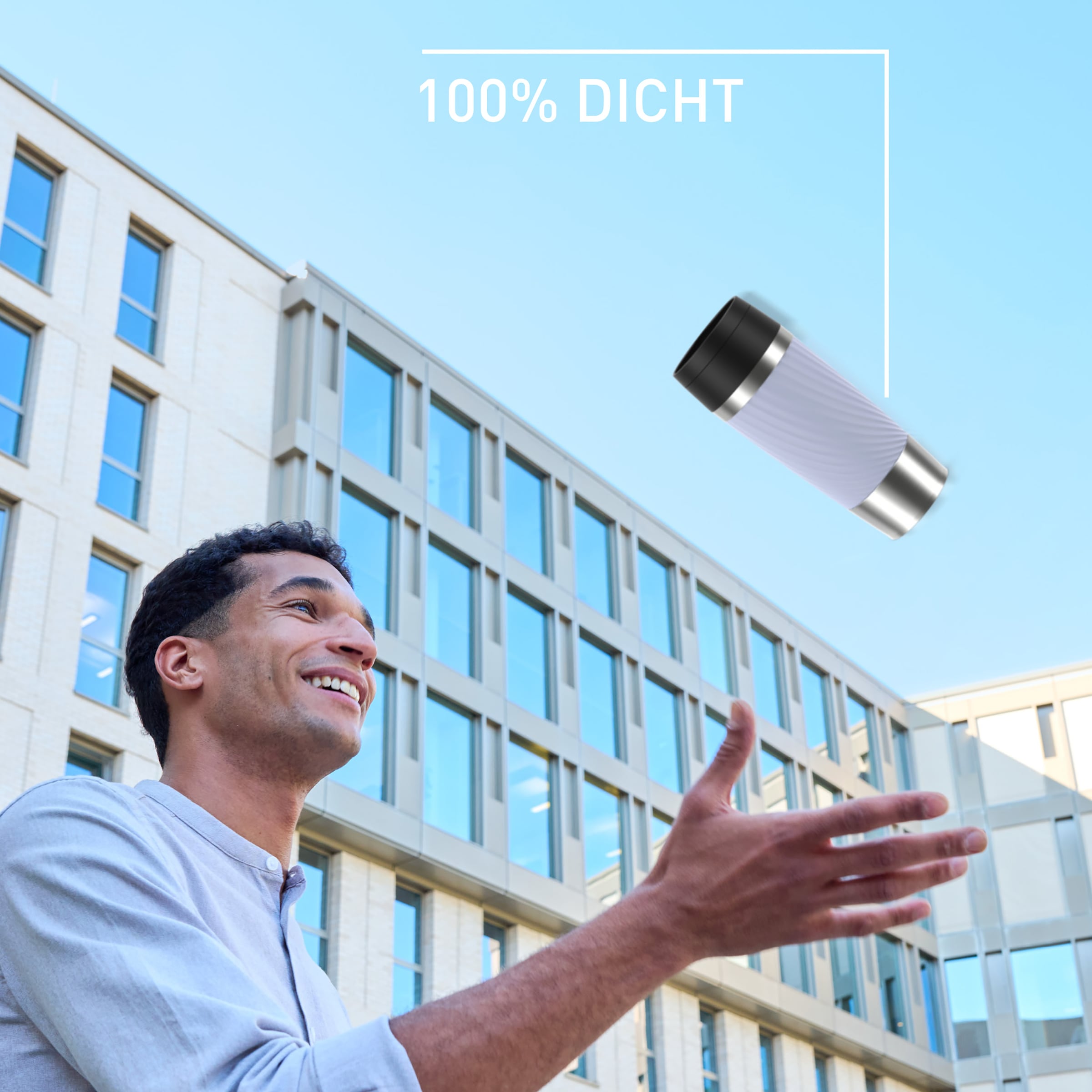 Emsa Thermobecher »Travel Mug Classic Twist« 0,36 Liter, Comfort-Schraubverschluss, Quick-Press, auslaufsicher