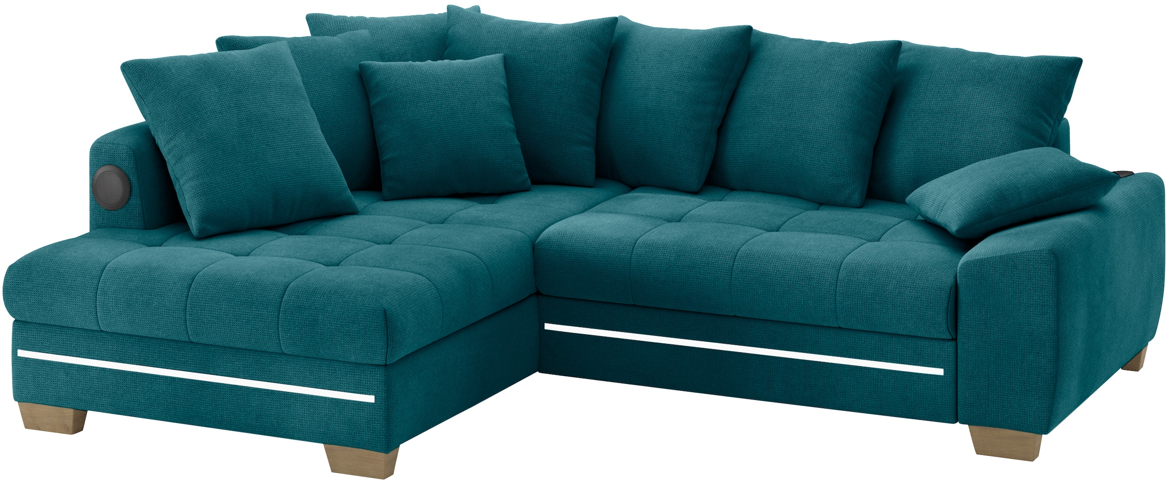 Mr. Couch Ecksofa »Nikita II, L-Form«, RGB-LED, Bluetooth-Soundsystem, wahl günstig online kaufen