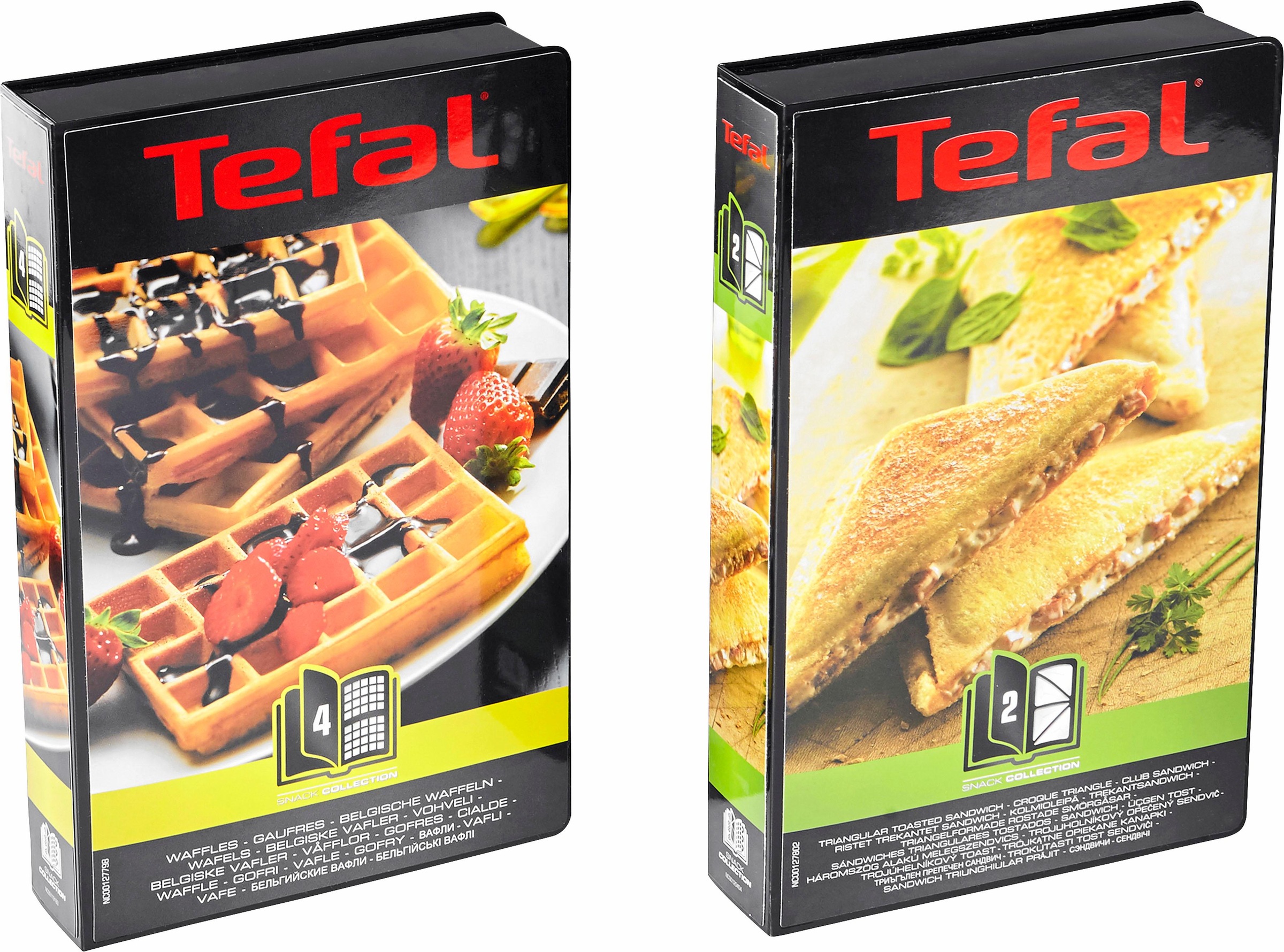 Tefal 2-in-1-Kombi-Waffeleisen »SW852D Snack Collection«, 700 W, antihaftbeschichte Platten, spülmaschinengeeignet, viele Funktionen