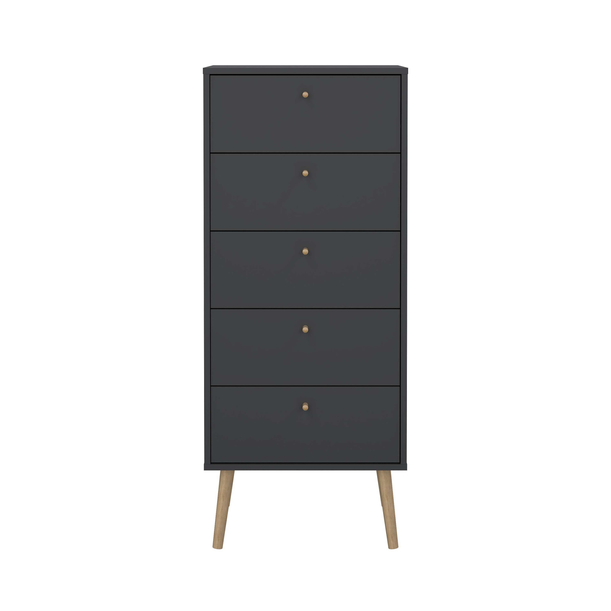 andas Highboard »Bodo, Hochkommode, Aufbewahrung,, Stauraum« mit 5 Schublad günstig online kaufen
