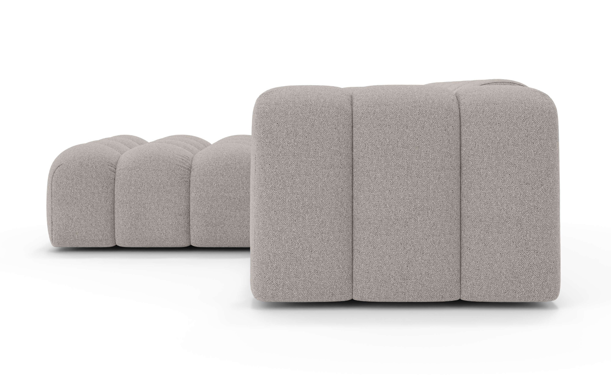 OTTO home Ecksofa »KALLIE Design-Sofa mit Wellenunterfederung, Bubble-Optik, 248/186/72cm«, moderne Steppung, hoher Sitzkomfort und modernes Design